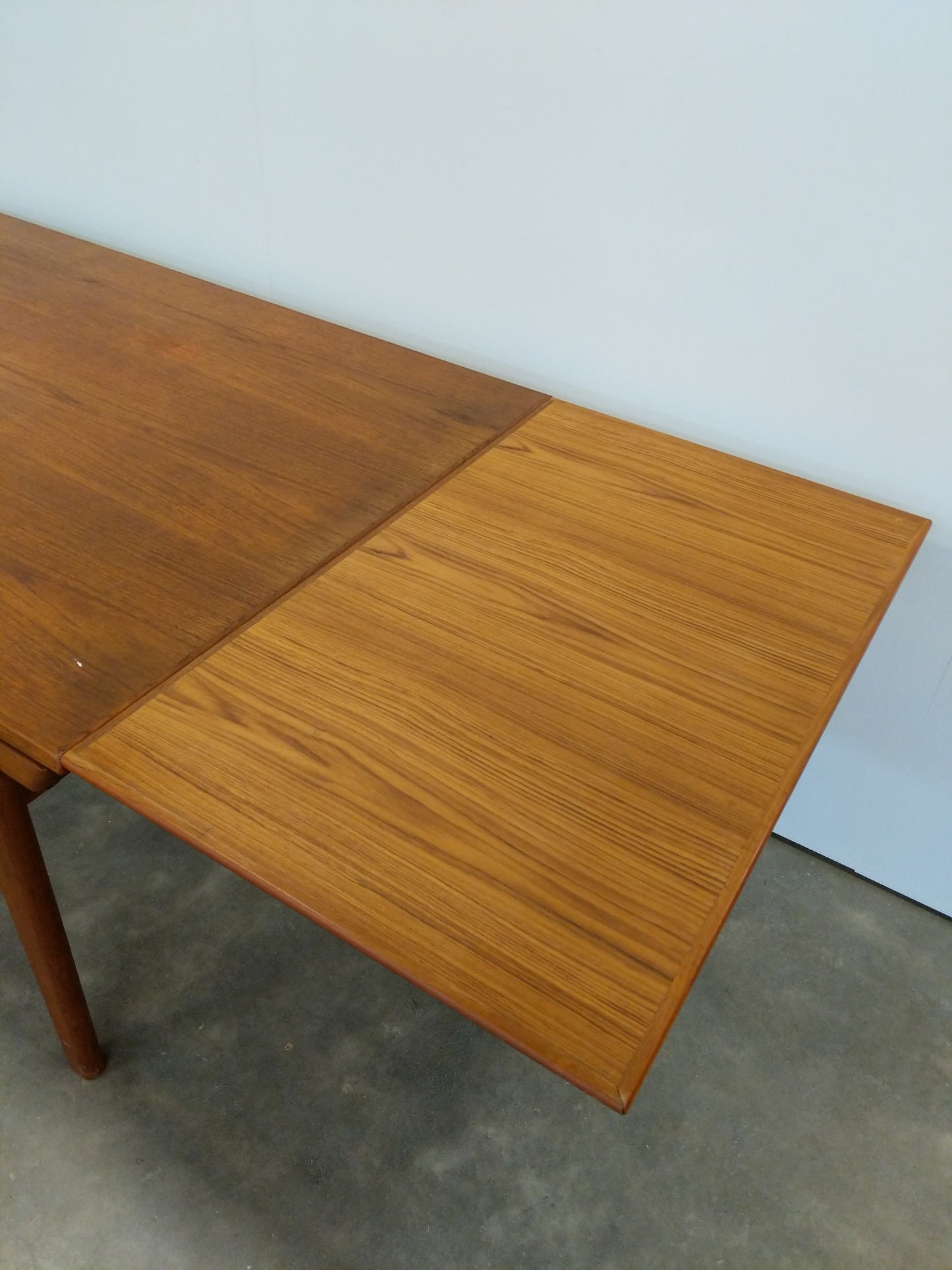 Vintage Danish Modern Teak Extendable Dining Table