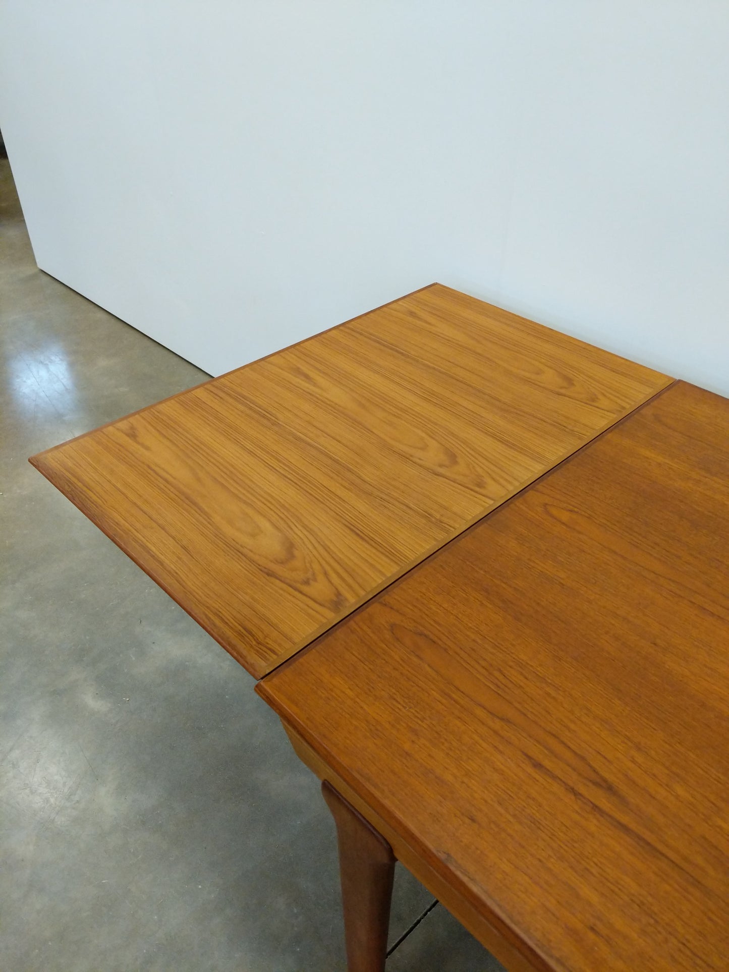 Vintage Danish Modern Teak Extendable Dining Table