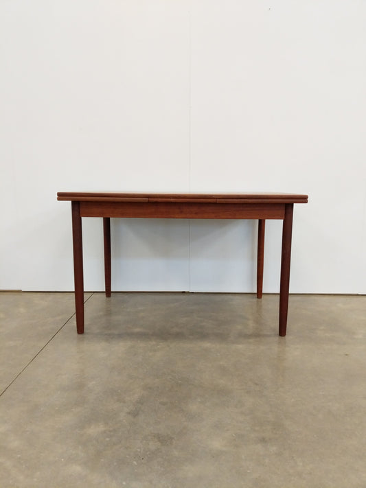 Vintage Danish Modern Teak Extendable Dining Table