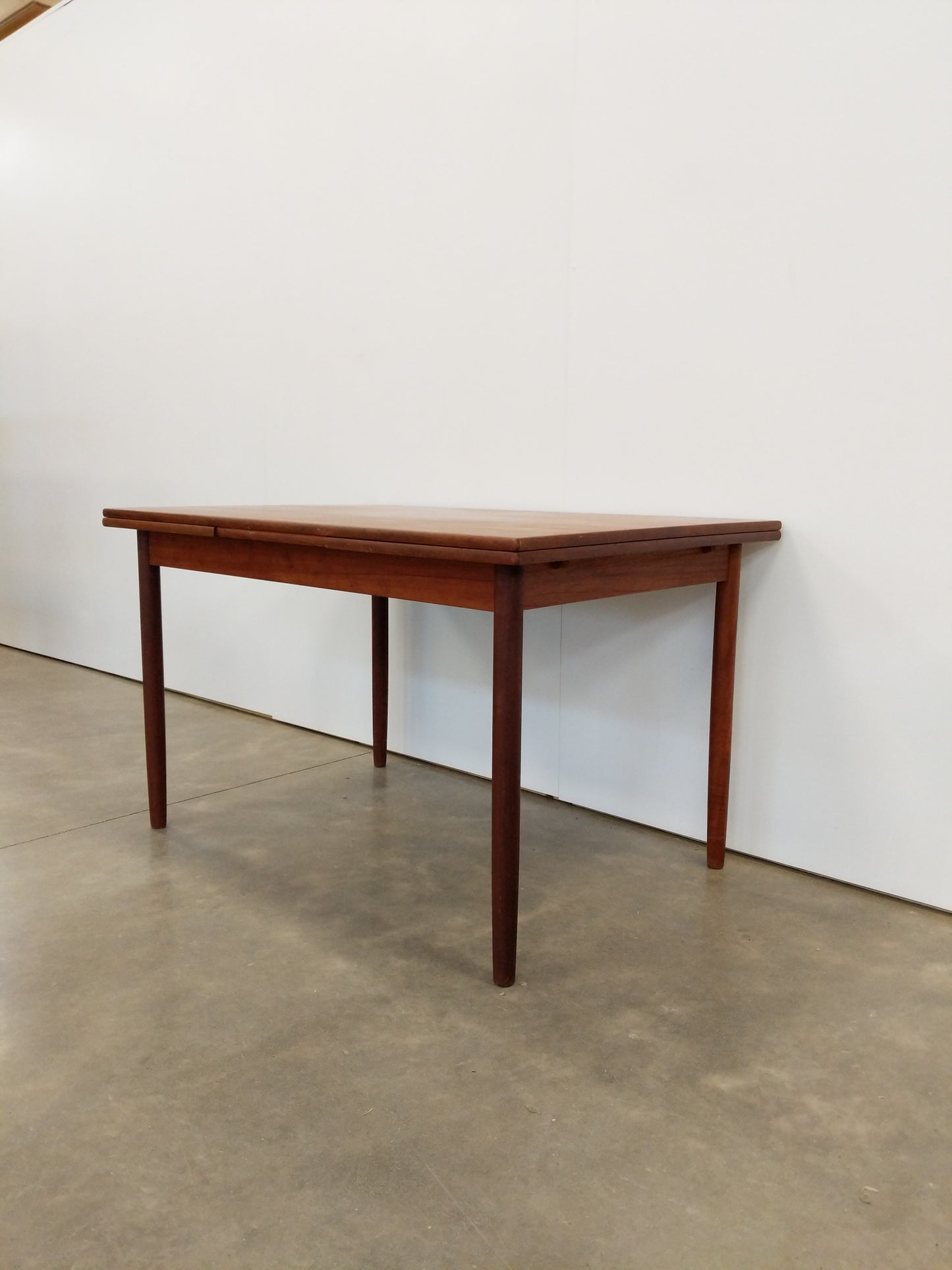 Vintage Danish Modern Teak Extendable Dining Table