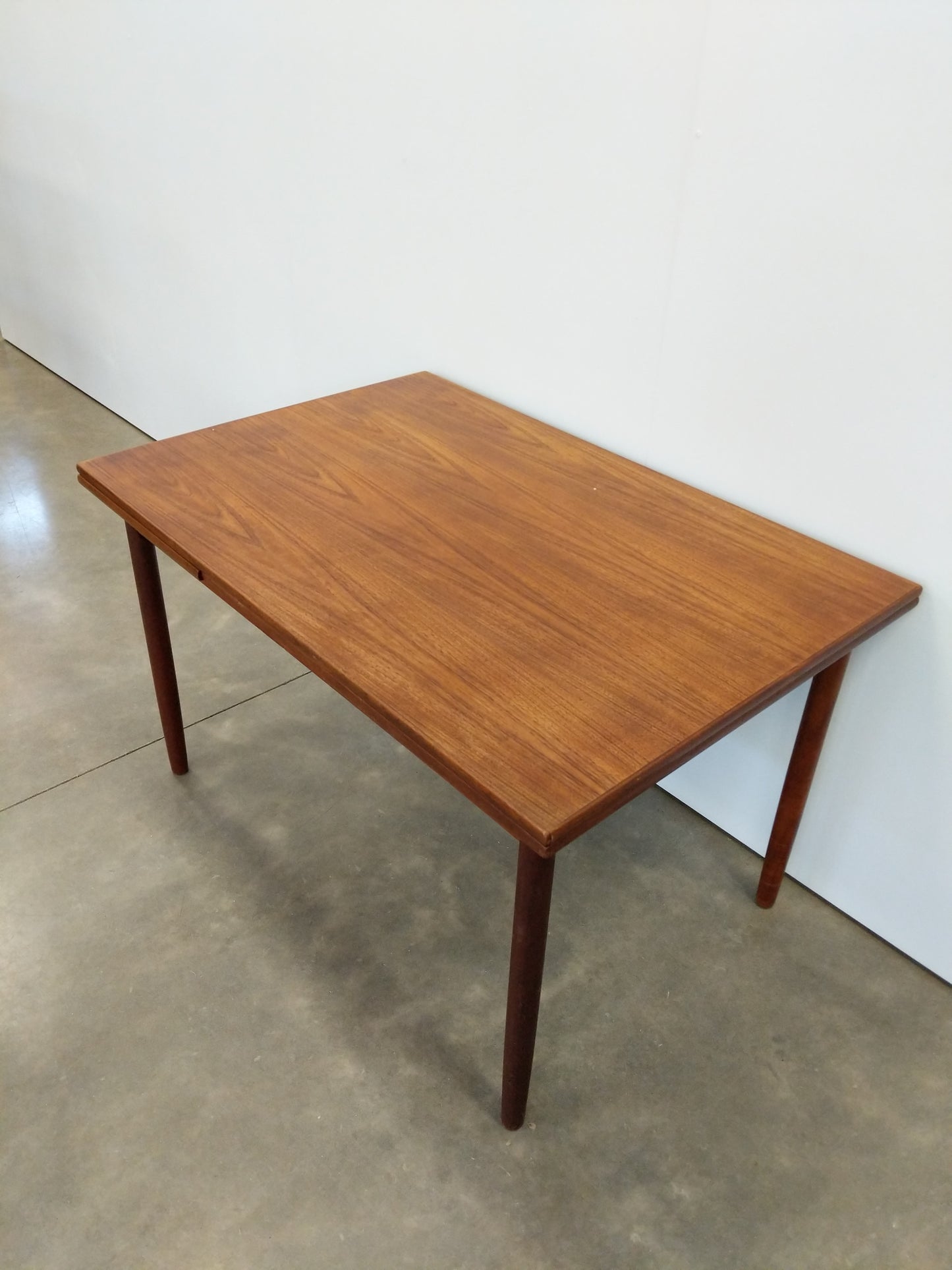 Vintage Danish Modern Teak Extendable Dining Table