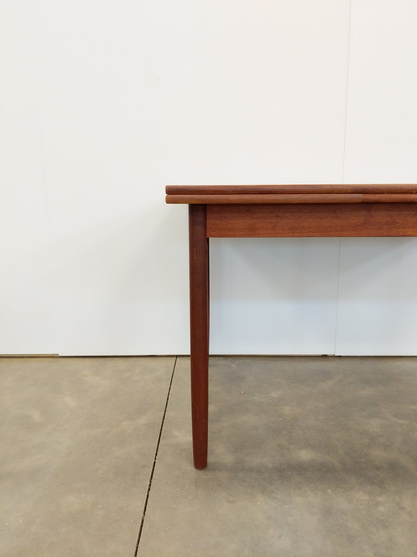 Vintage Danish Modern Teak Extendable Dining Table