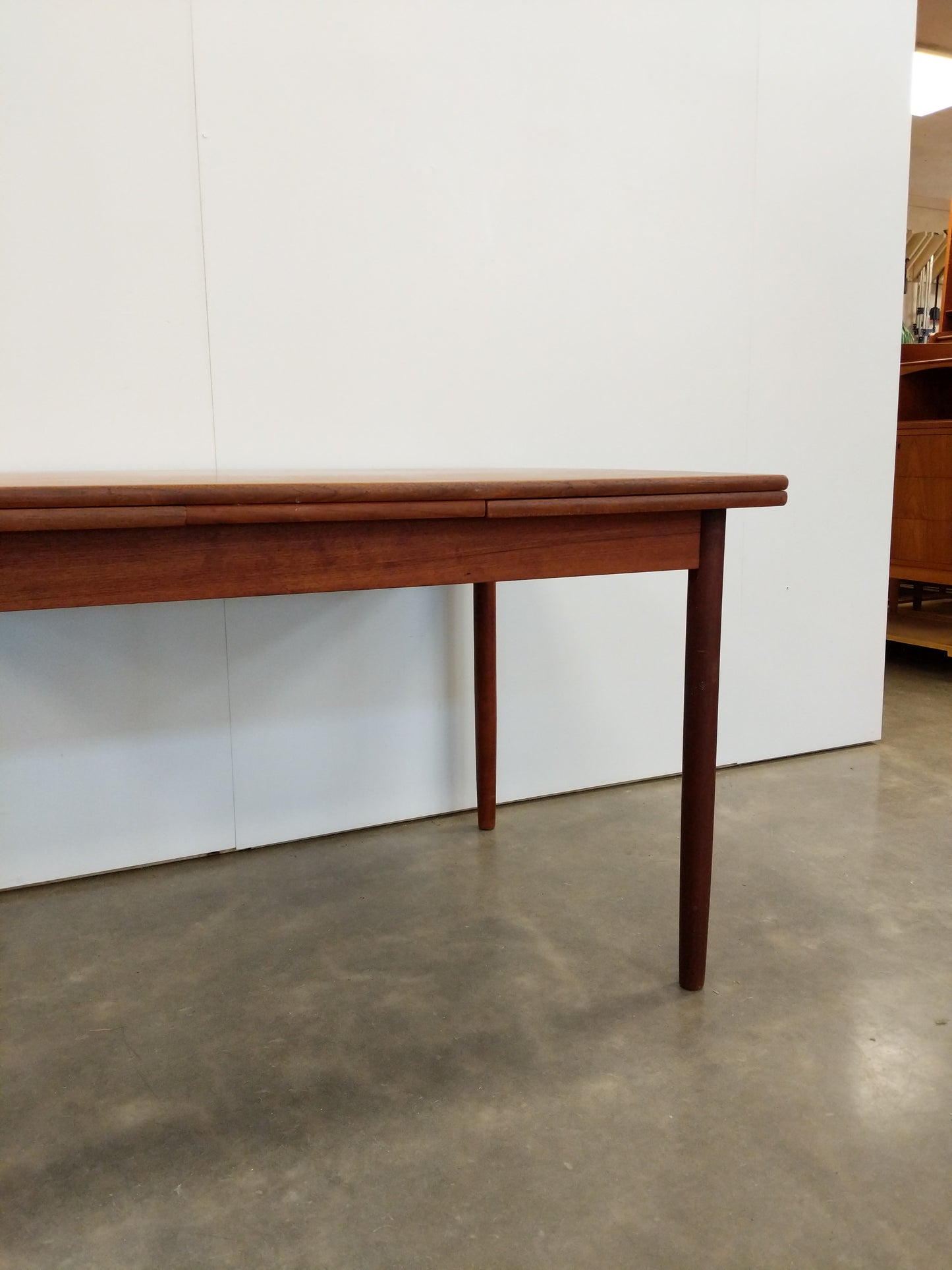 Vintage Danish Modern Teak Extendable Dining Table