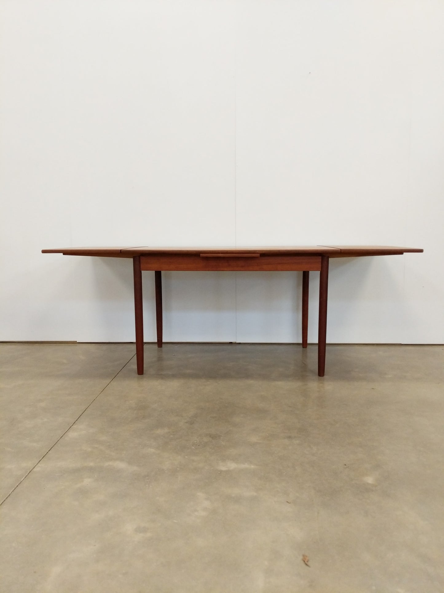 Vintage Danish Modern Teak Extendable Dining Table