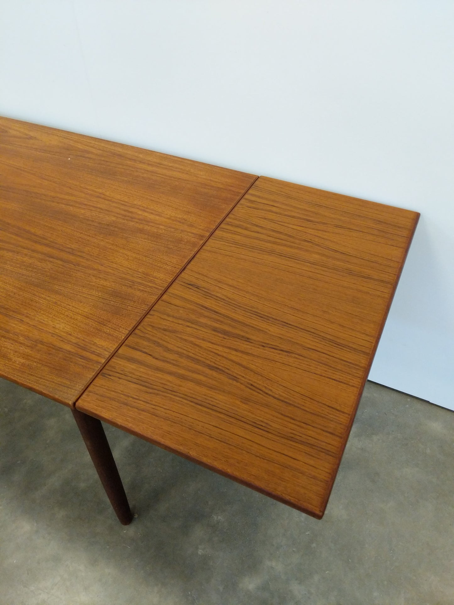 Vintage Danish Modern Teak Extendable Dining Table