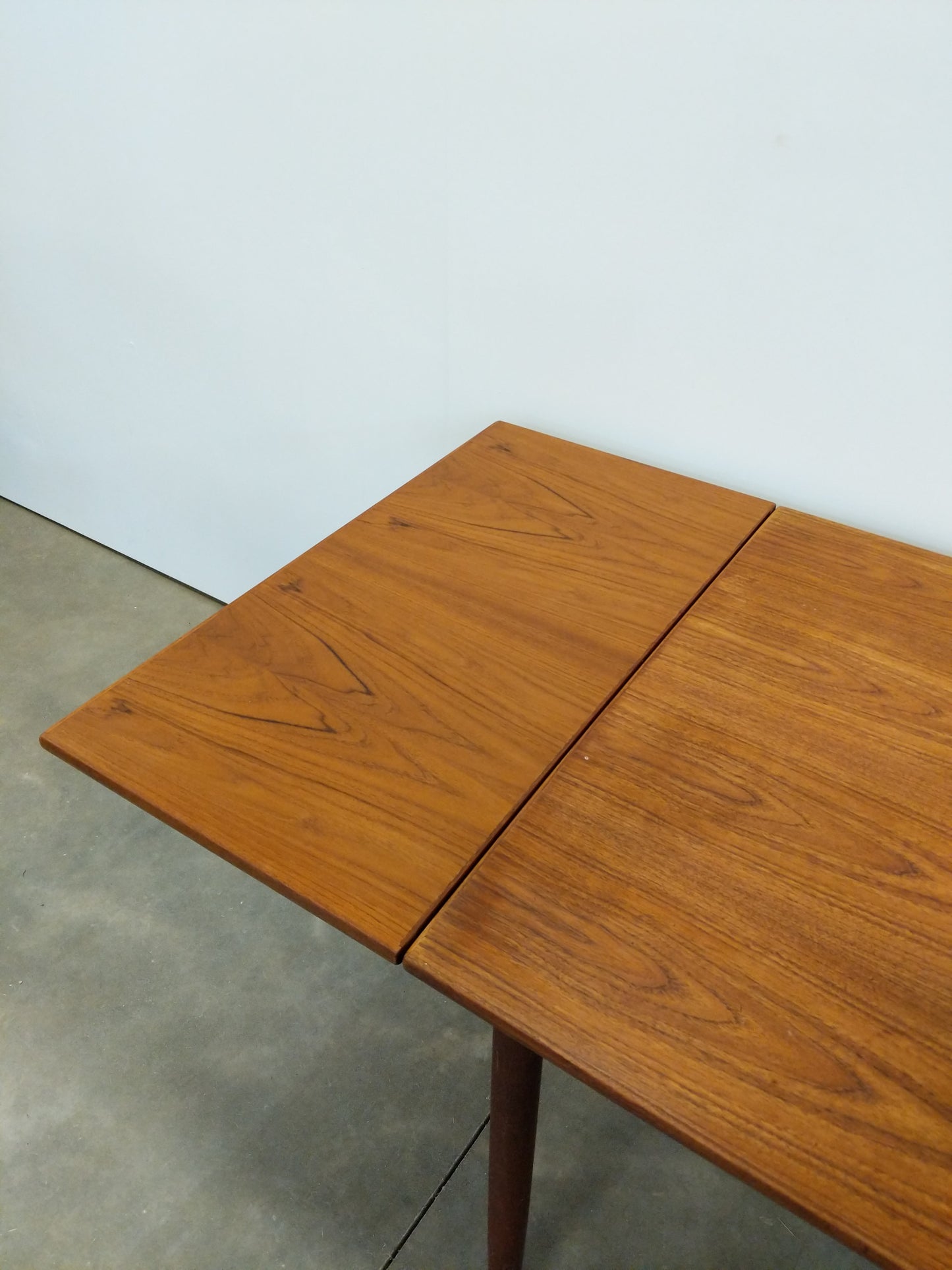 Vintage Danish Modern Teak Extendable Dining Table