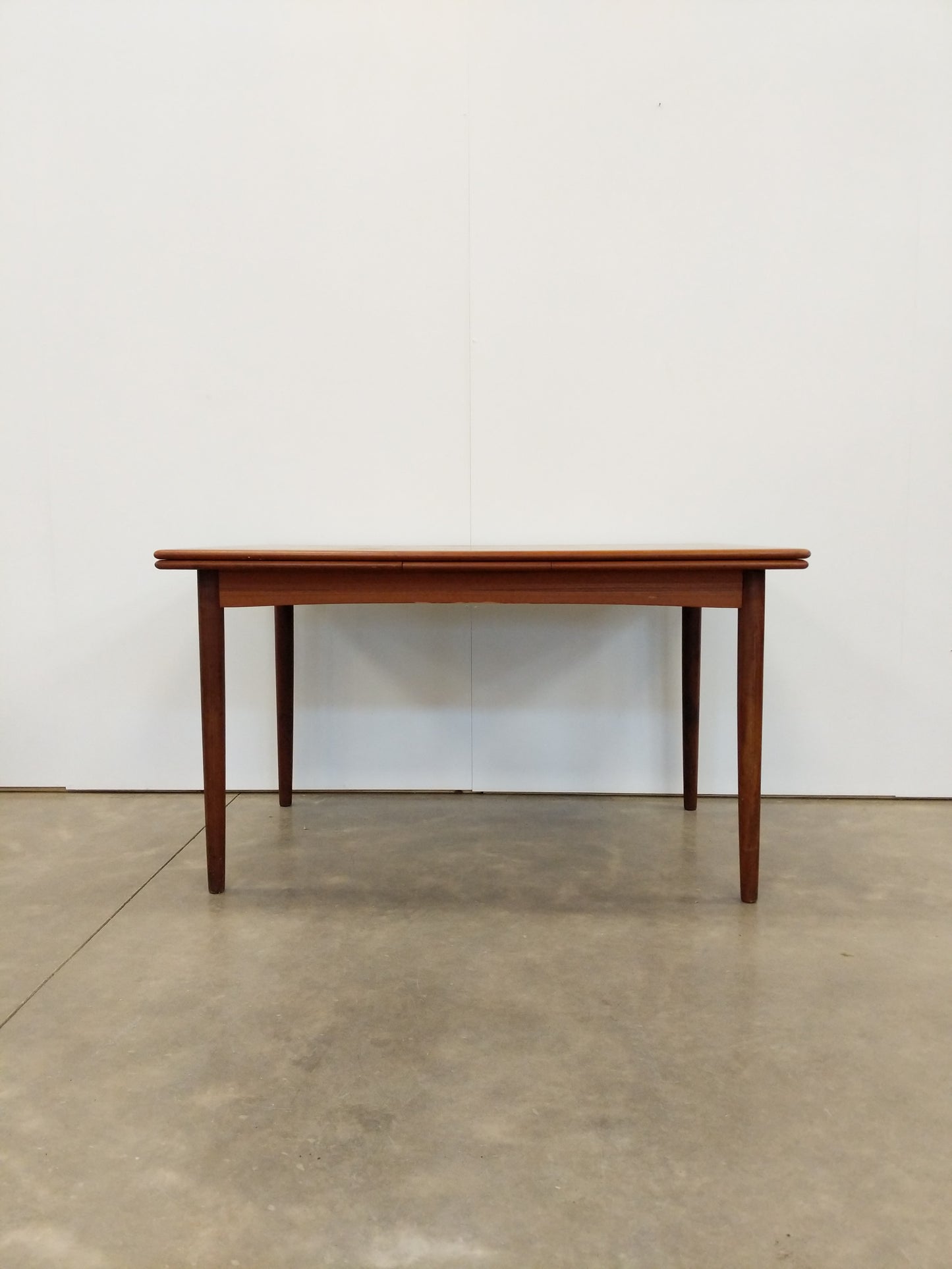 Vintage Danish Modern Teak Extendable Dining Table