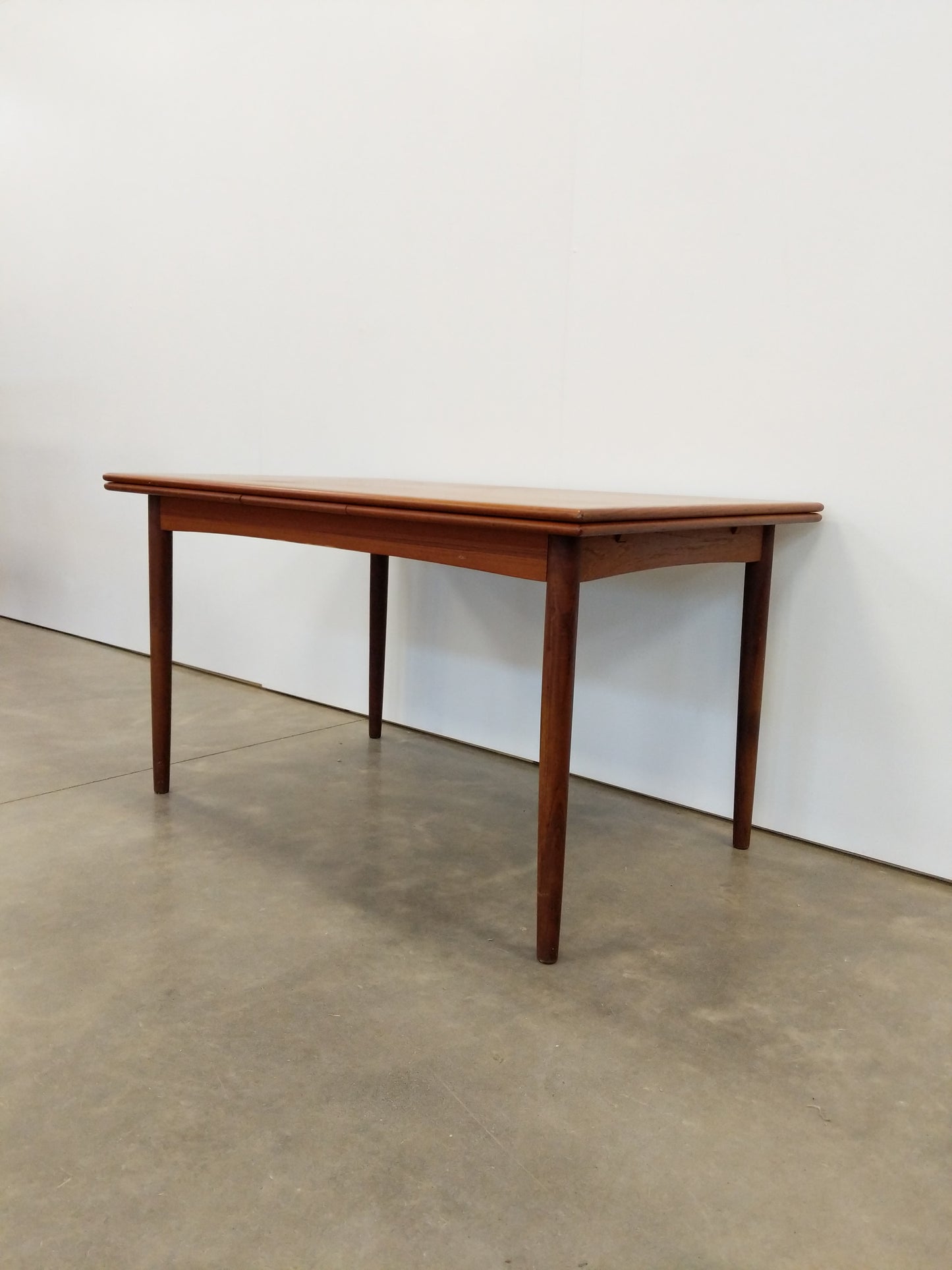 Vintage Danish Modern Teak Extendable Dining Table
