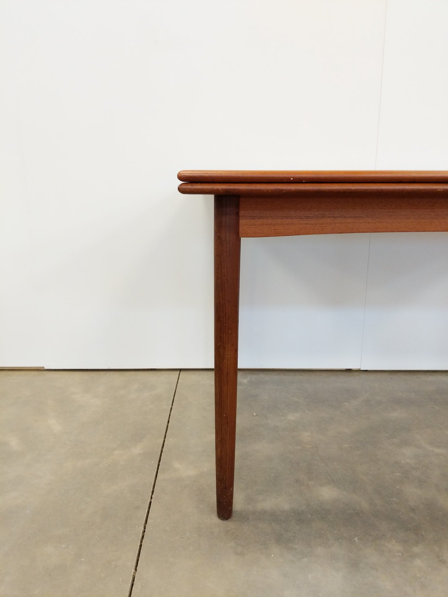 Vintage Danish Modern Teak Extendable Dining Table