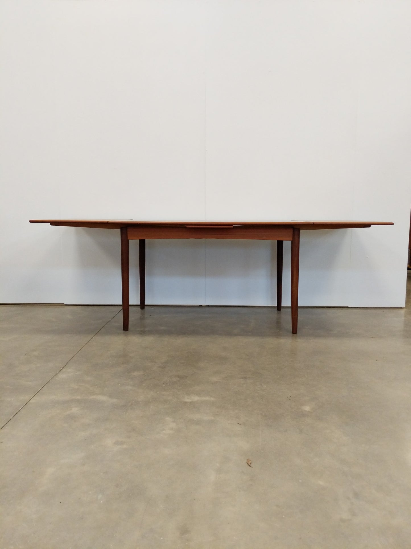 Vintage Danish Modern Teak Extendable Dining Table
