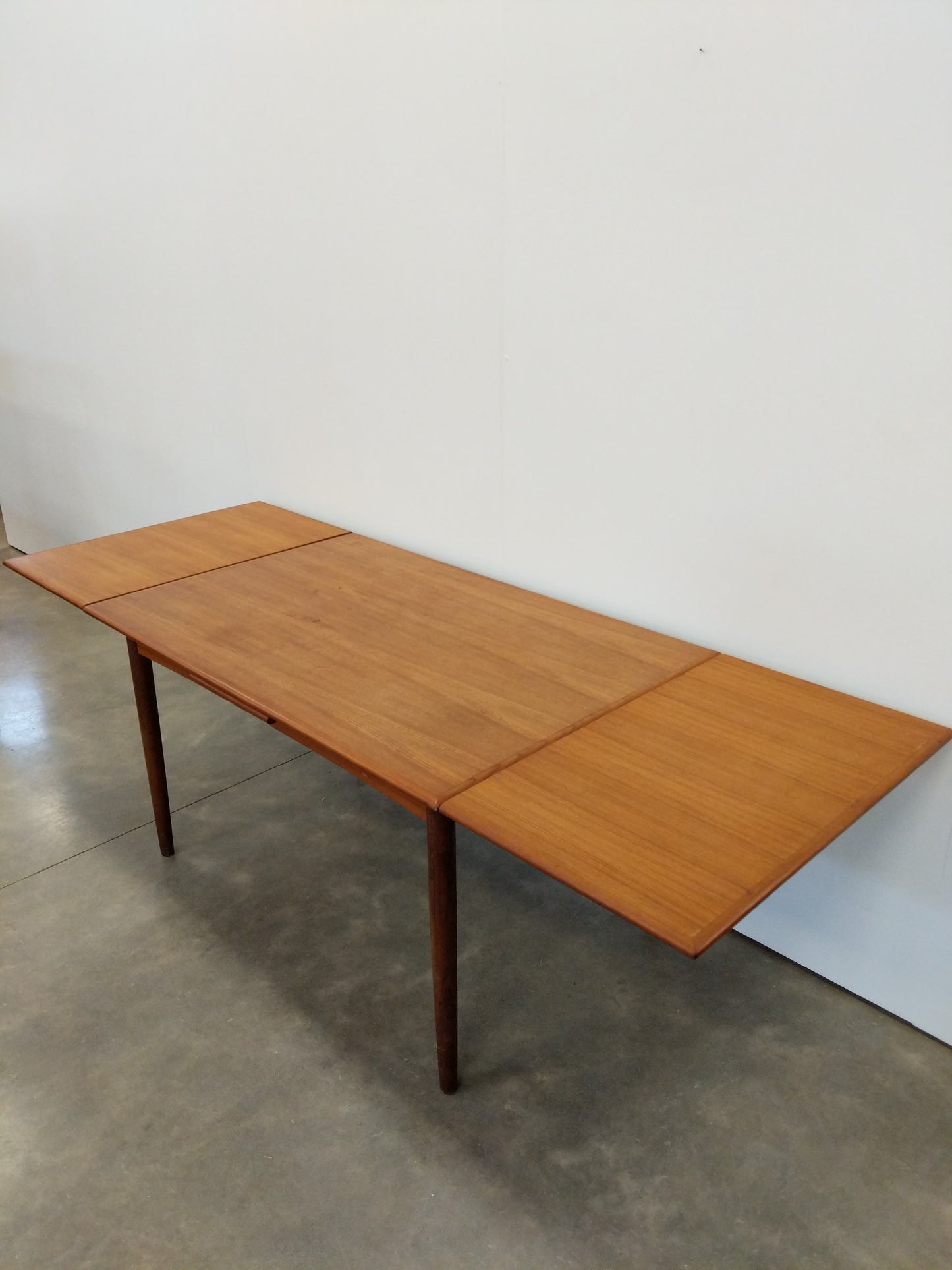 Vintage Danish Modern Teak Extendable Dining Table