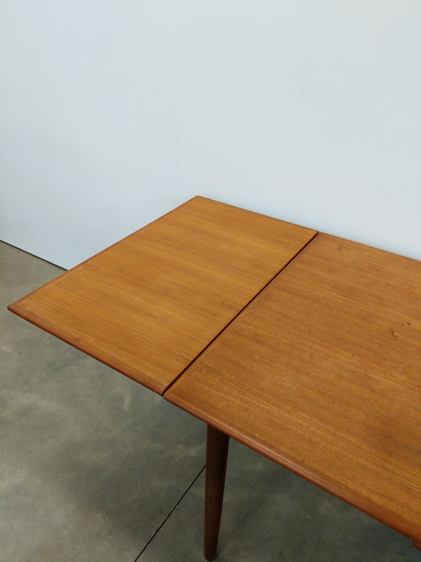 Vintage Danish Modern Teak Extendable Dining Table