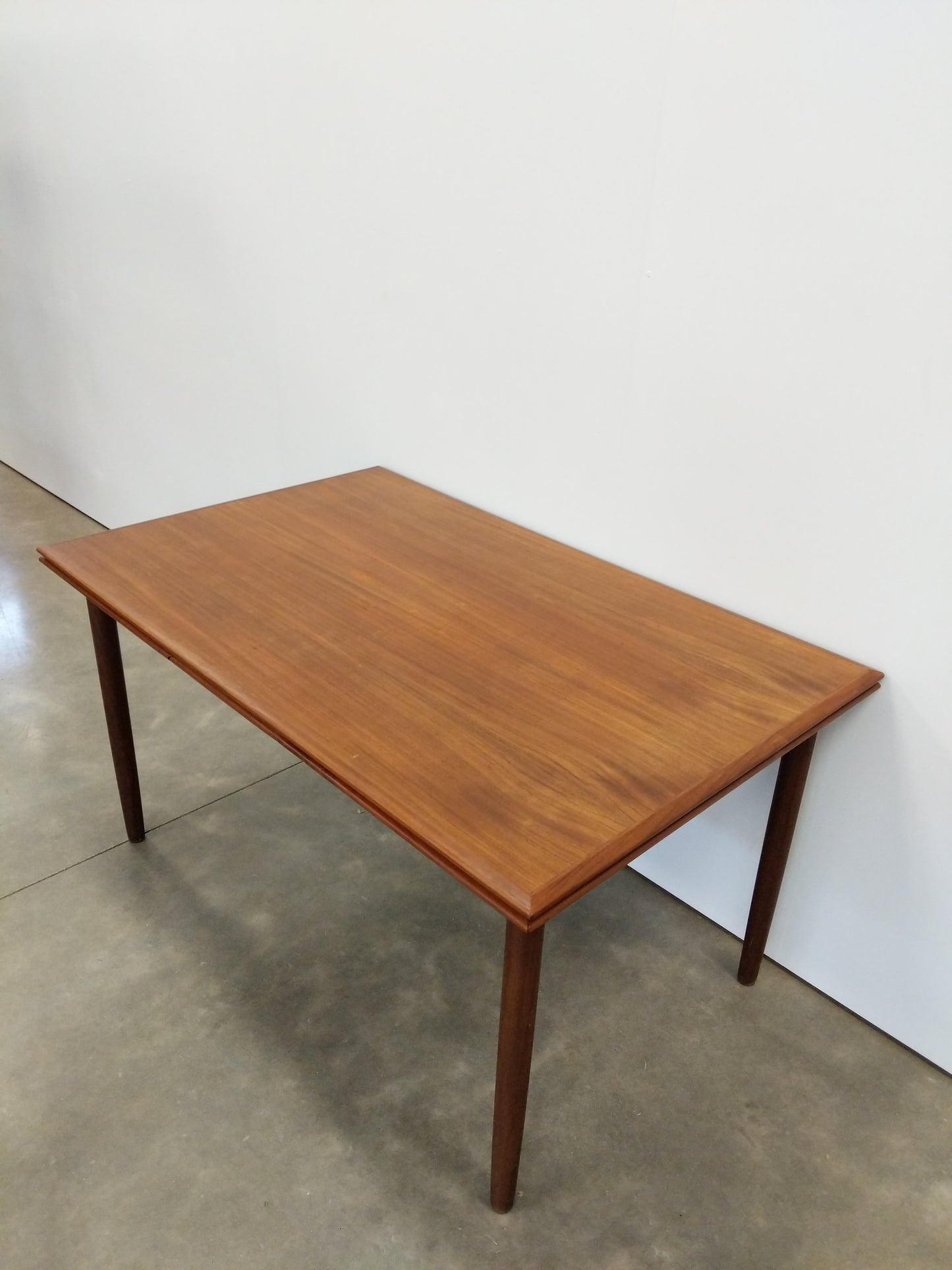 Vintage Danish Modern Teak Extendable Dining Table
