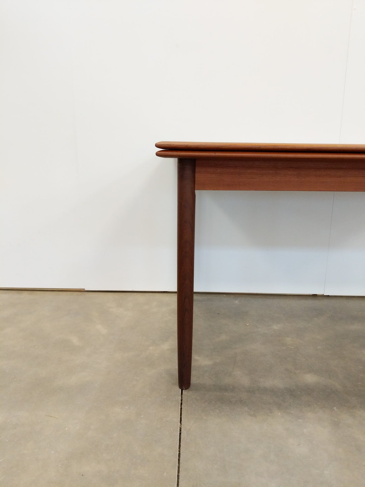 Vintage Danish Modern Teak Extendable Dining Table