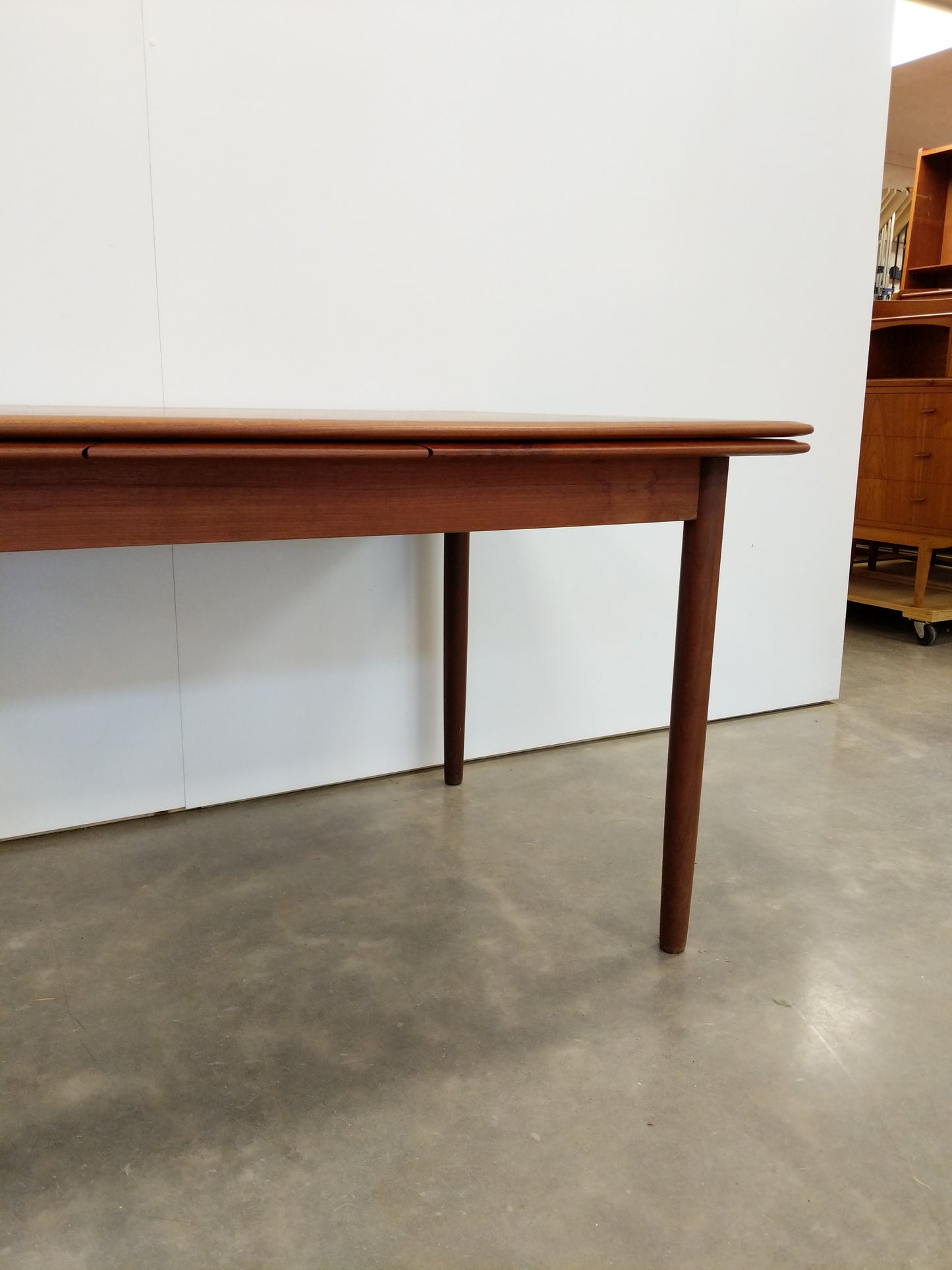 Vintage Danish Modern Teak Extendable Dining Table