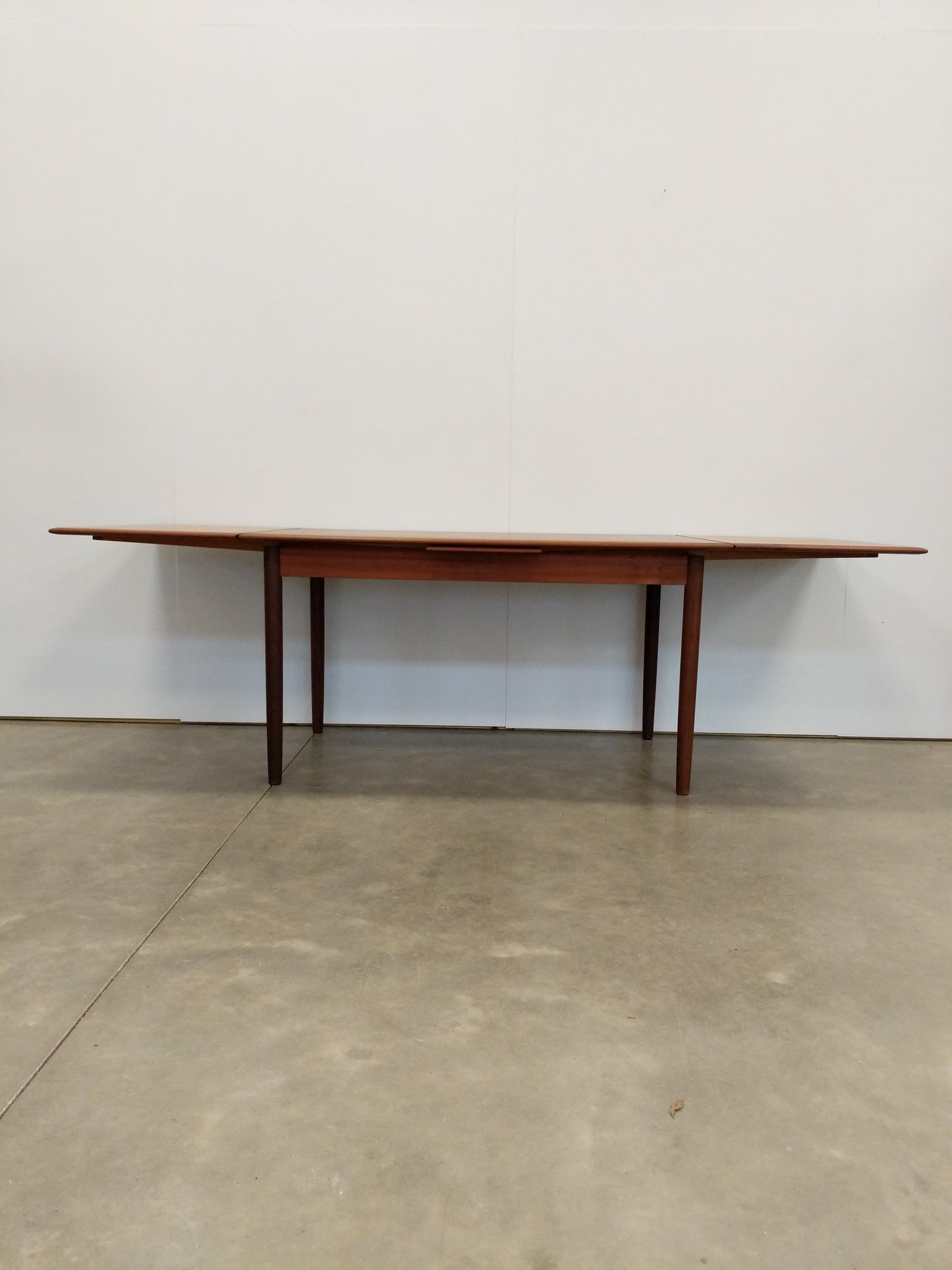 Vintage Danish Modern Teak Extendable Dining Table