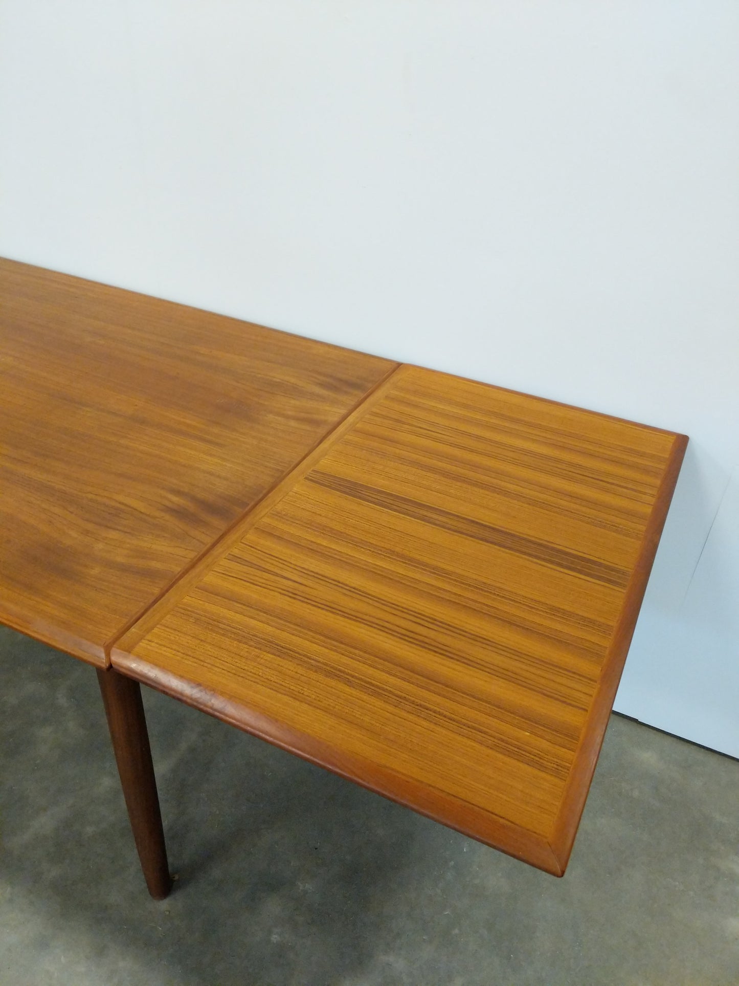 Vintage Danish Modern Teak Extendable Dining Table