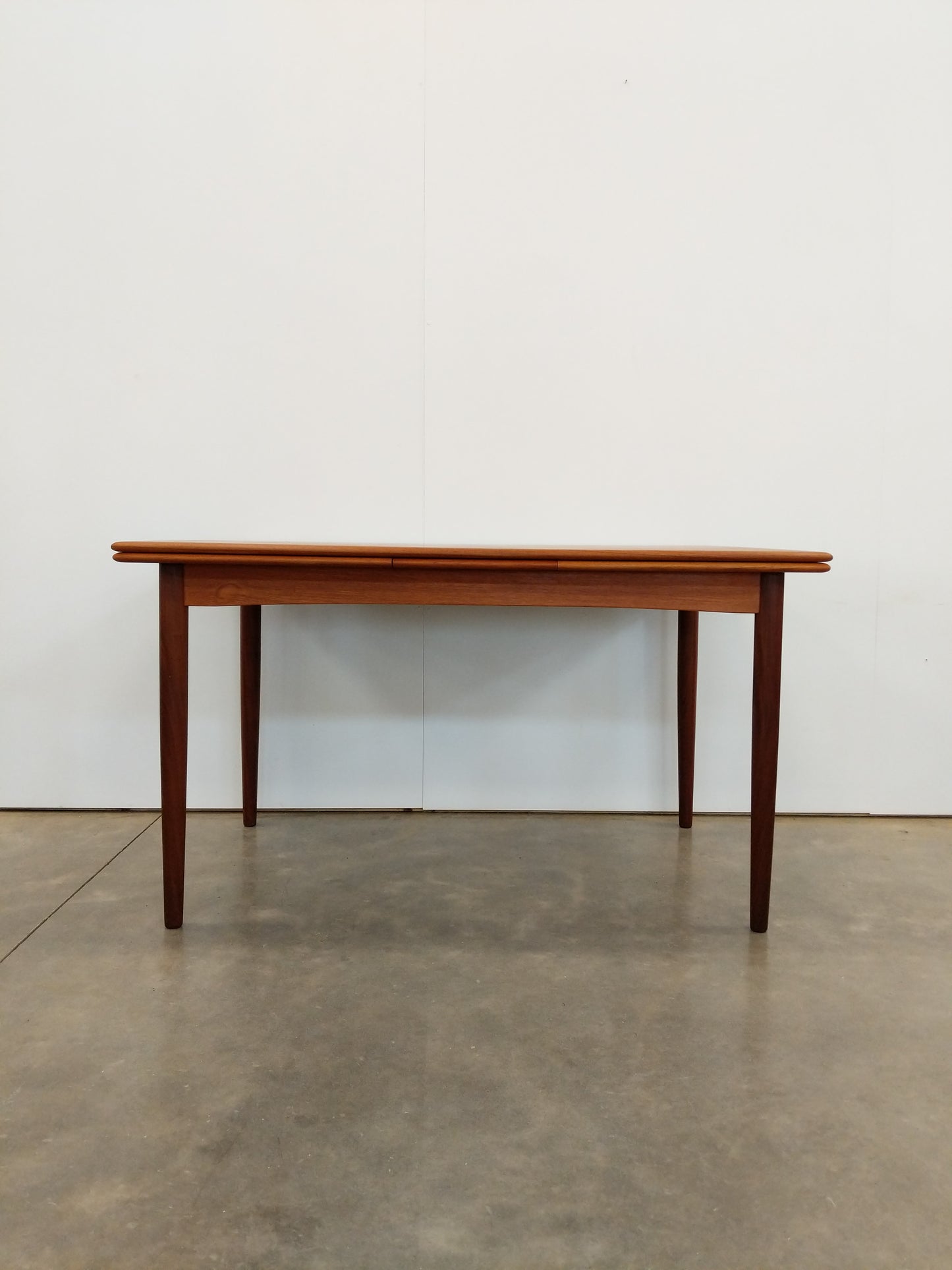 Vintage Danish Modern Teak Extendable Dining Table