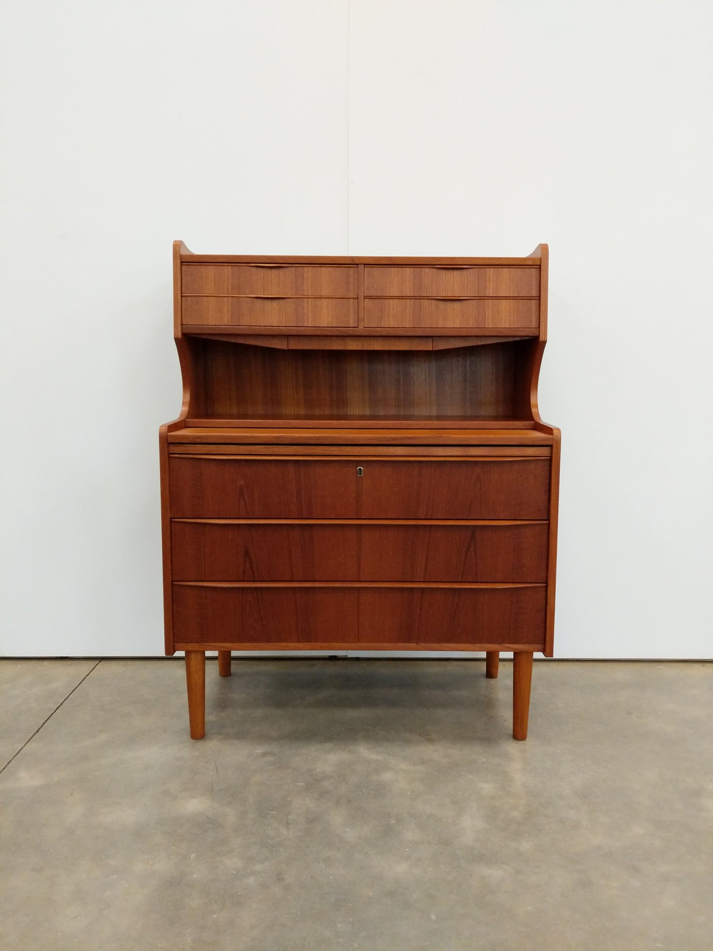 Vintage Danish Modern Teak Secretary Desk / Vanity