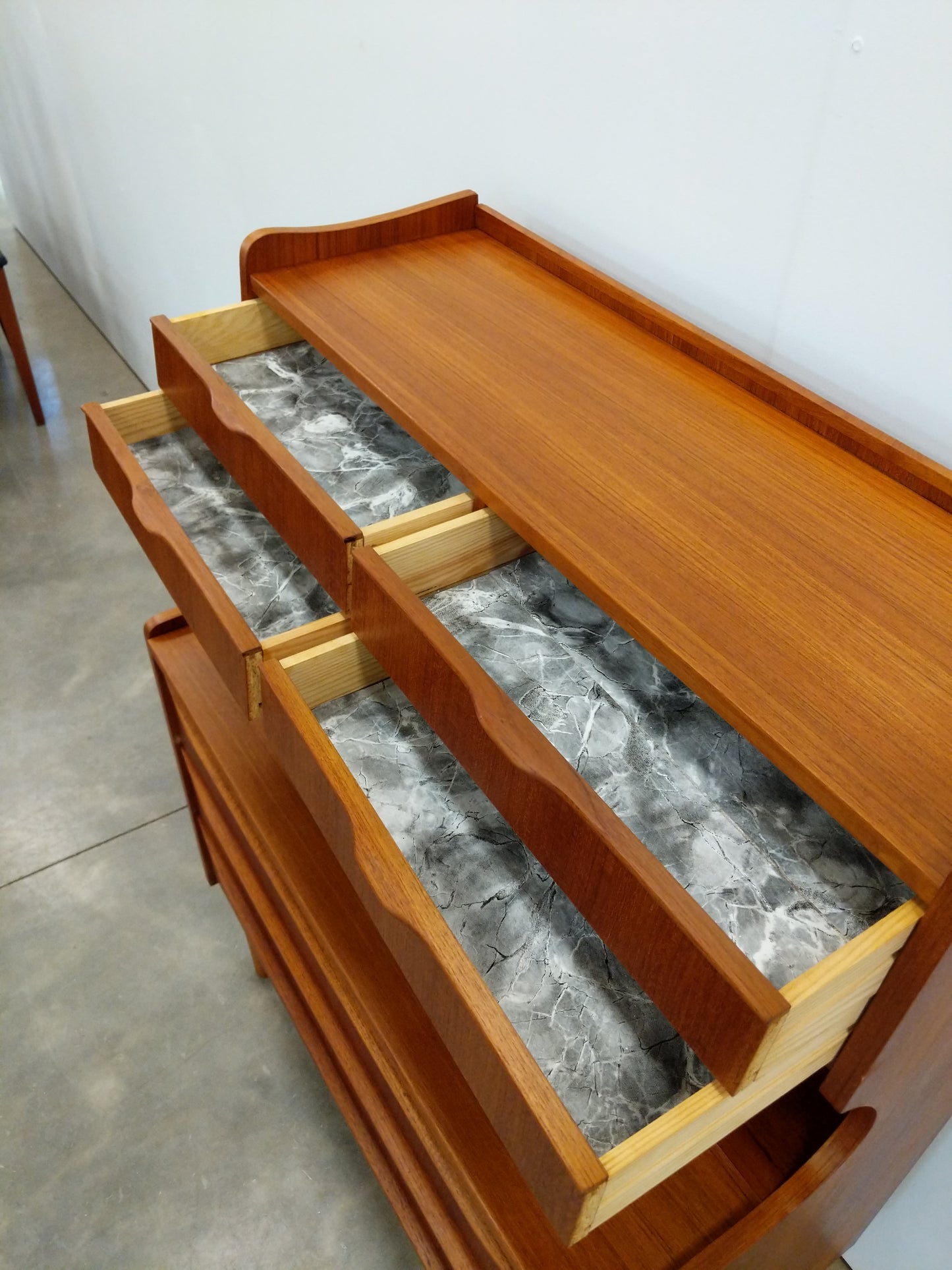 Vintage Danish Modern Teak Secretary Desk / Vanity