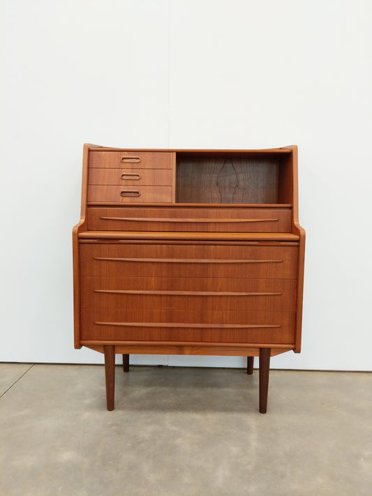Vintage Danish Modern Teak Secretary Desk / Vanity