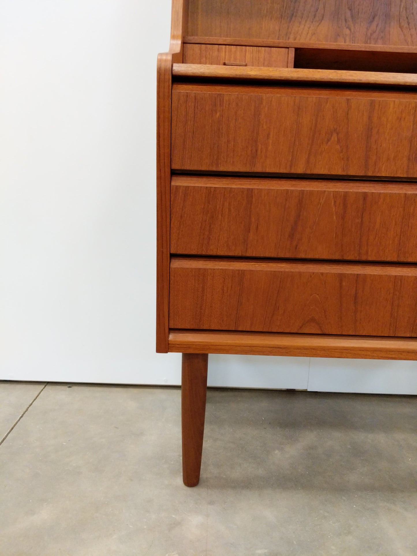 Vintage Danish Modern Teak Secretary Desk / Vanity