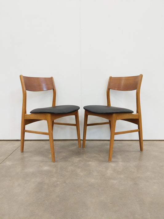Pair of Vintage Danish Modern Dining Chairs