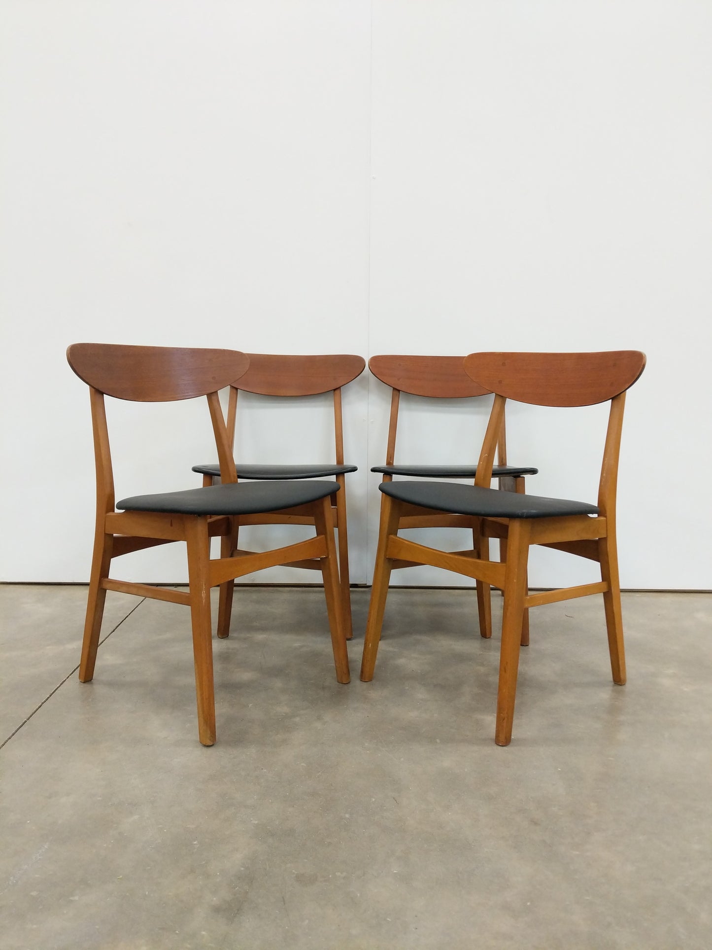 Set of 4 Vintage Danish Modern Dining Chairs