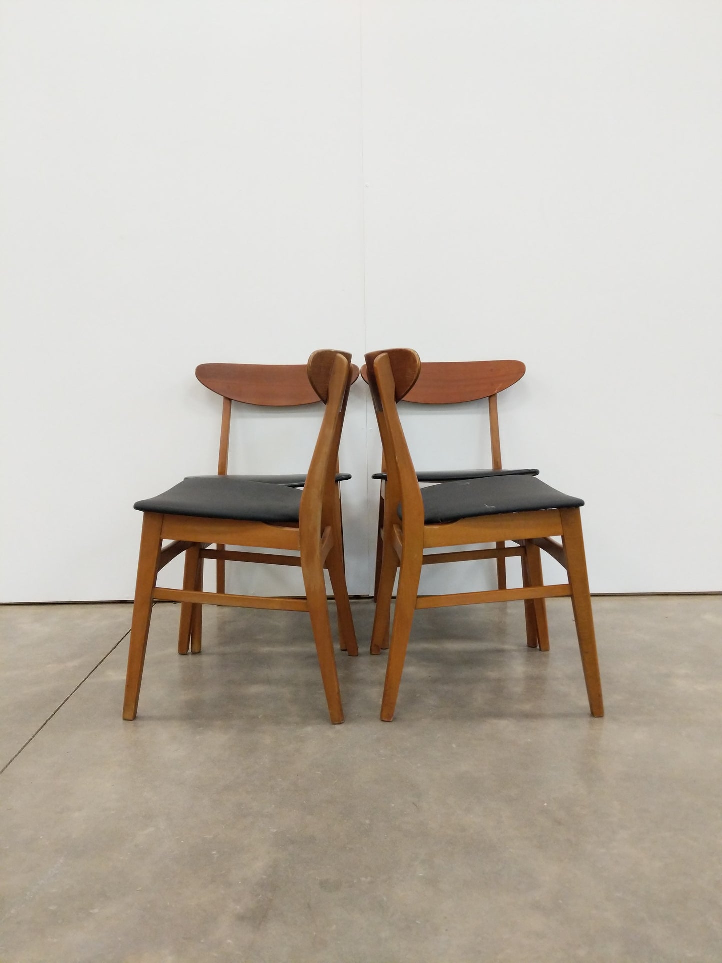 Set of 4 Vintage Danish Modern Dining Chairs