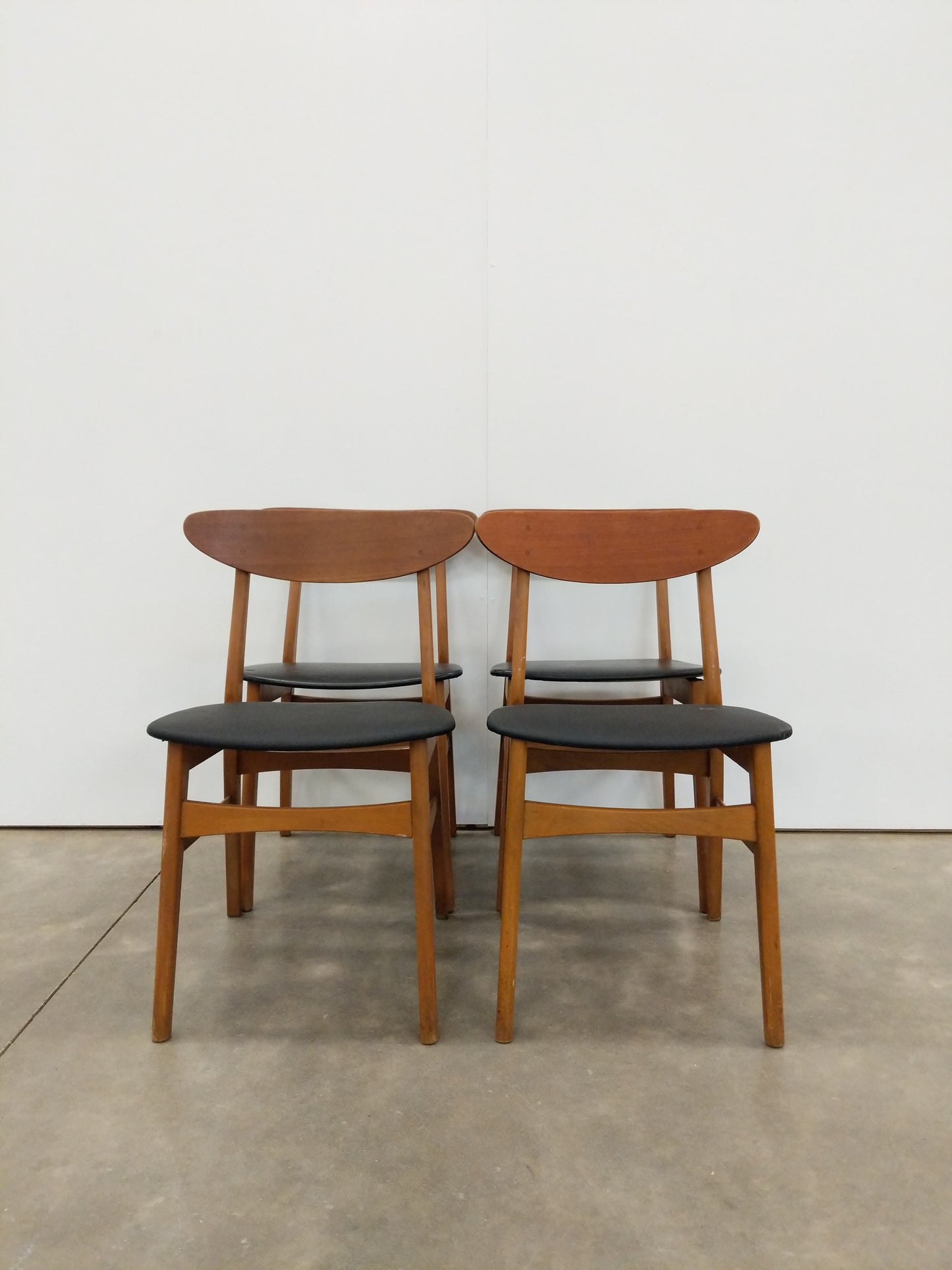 Set of 4 Vintage Danish Modern Dining Chairs