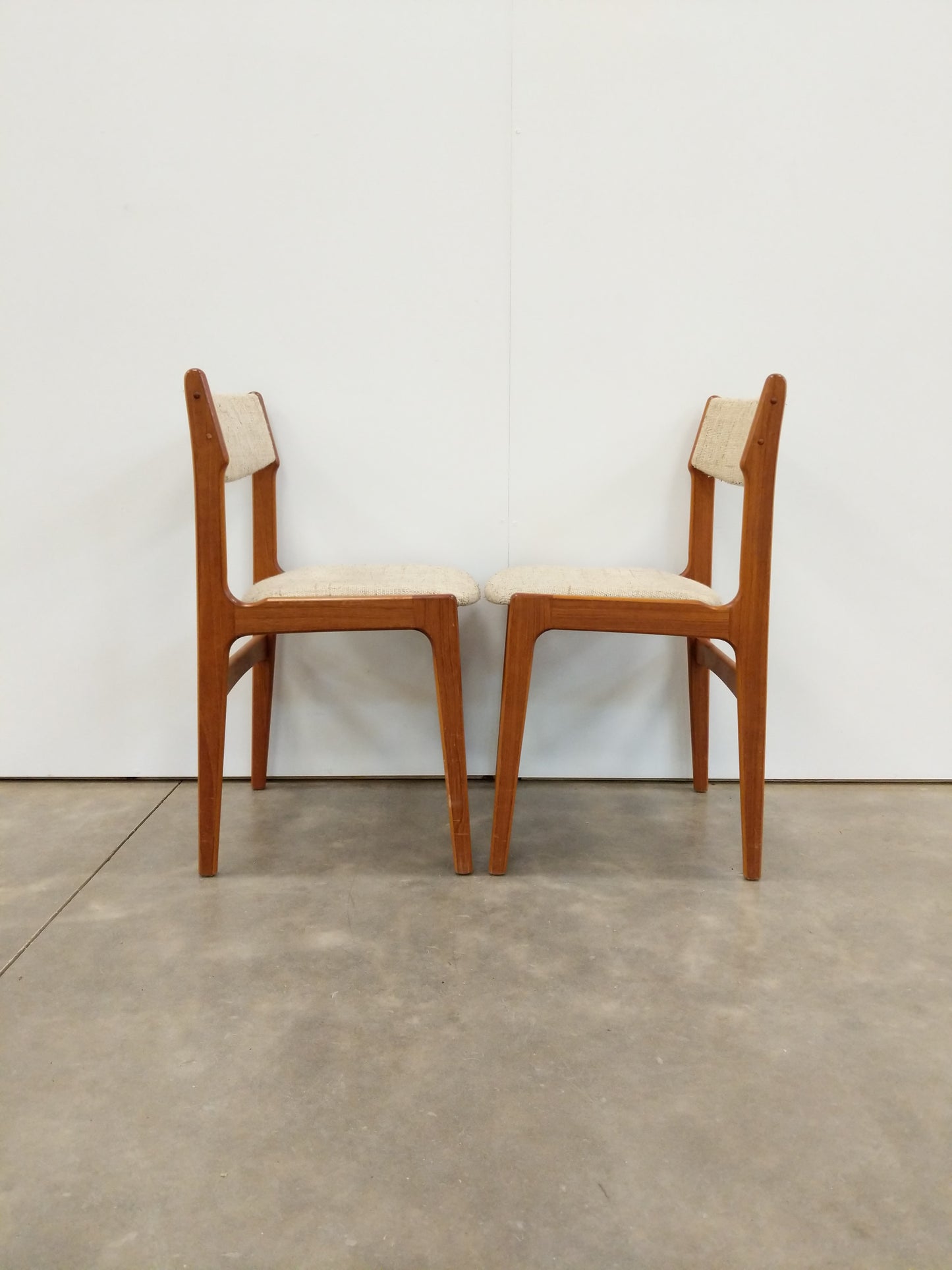 Pair of Vintage Danish Modern Dining Chairs by Erik Buch