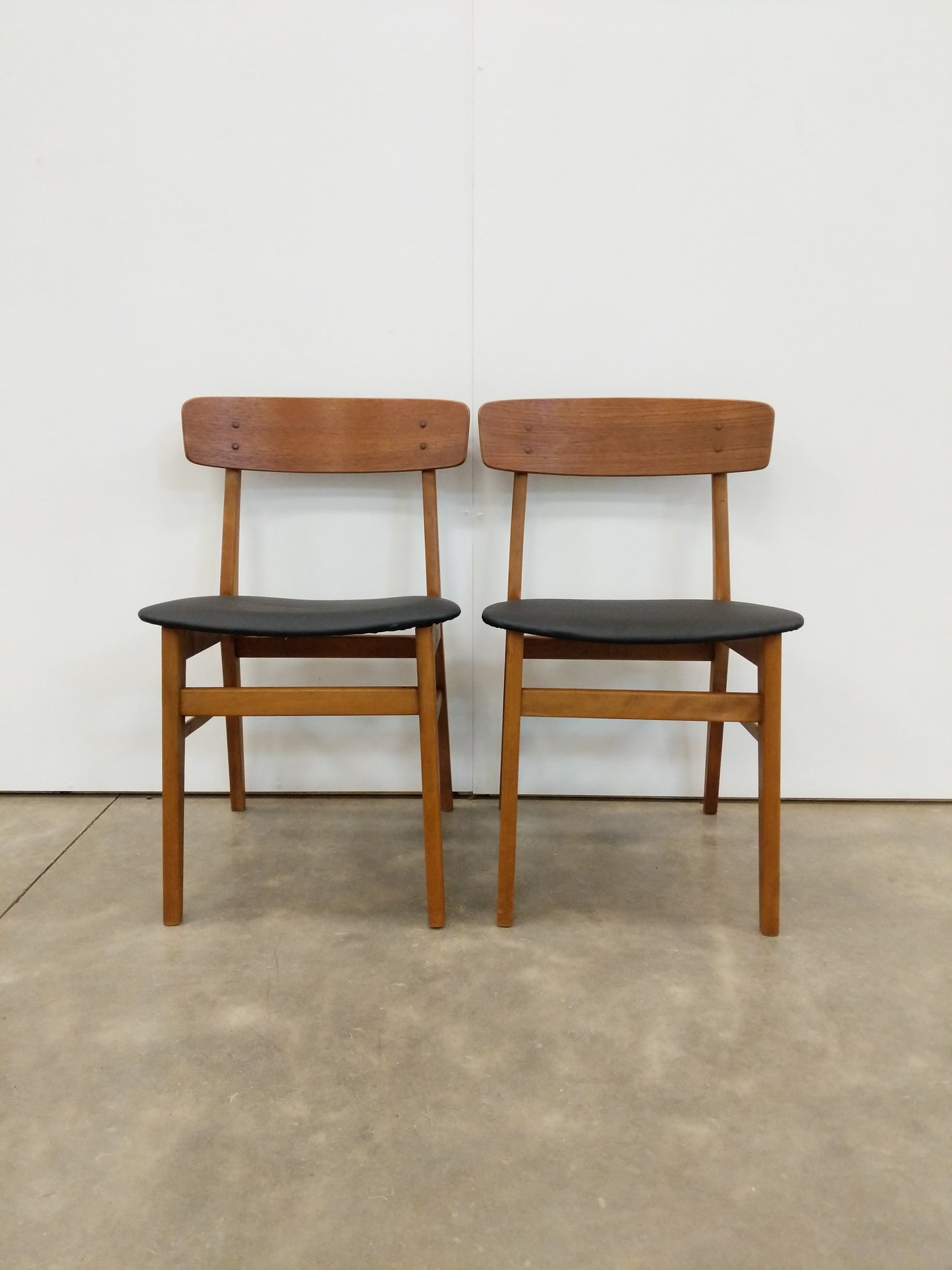 Pair of Vintage Danish Modern Dining Chairs by Farstrup