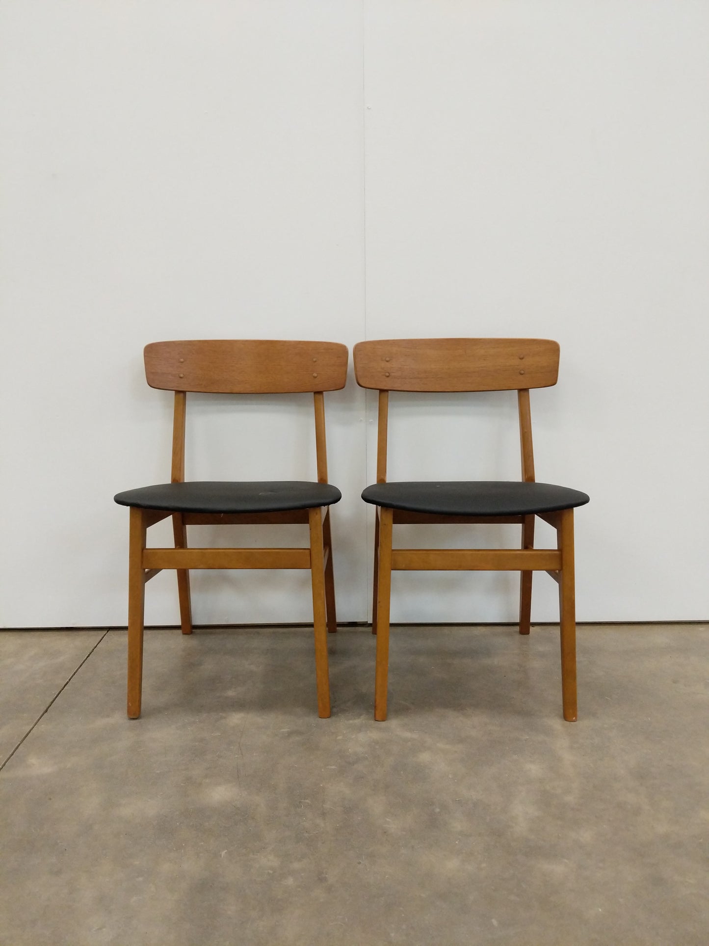 Pair of Vintage Danish Modern Dining Chairs by Farstrup