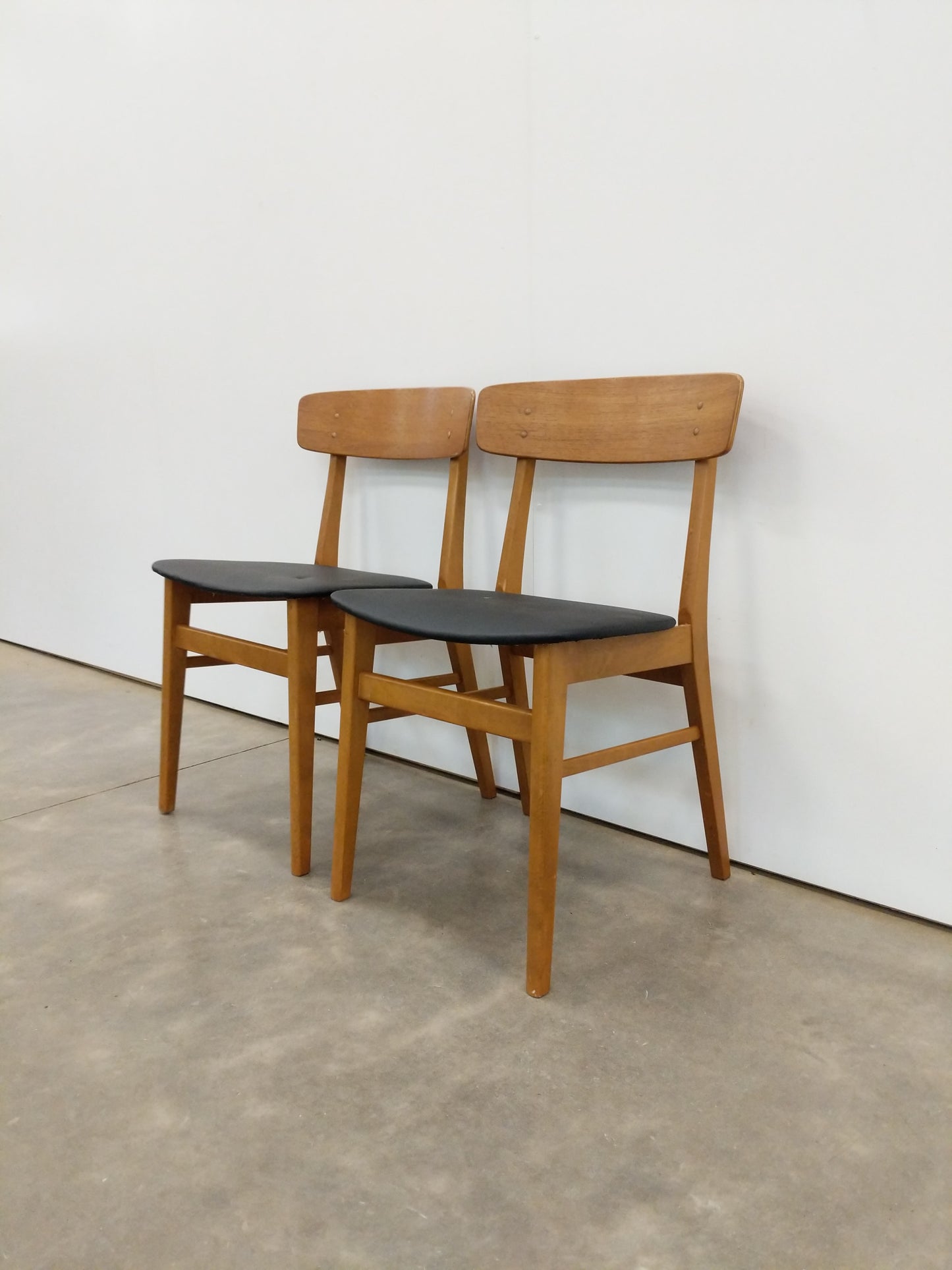 Pair of Vintage Danish Modern Dining Chairs by Farstrup