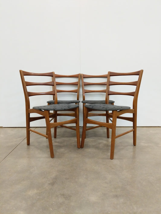 Set of 4 Vintage Danish Modern Dining Chairs