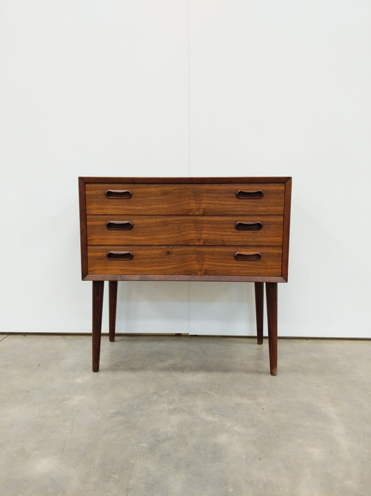 Vintage Danish Modern Rosewood Low Chest / Nightstand