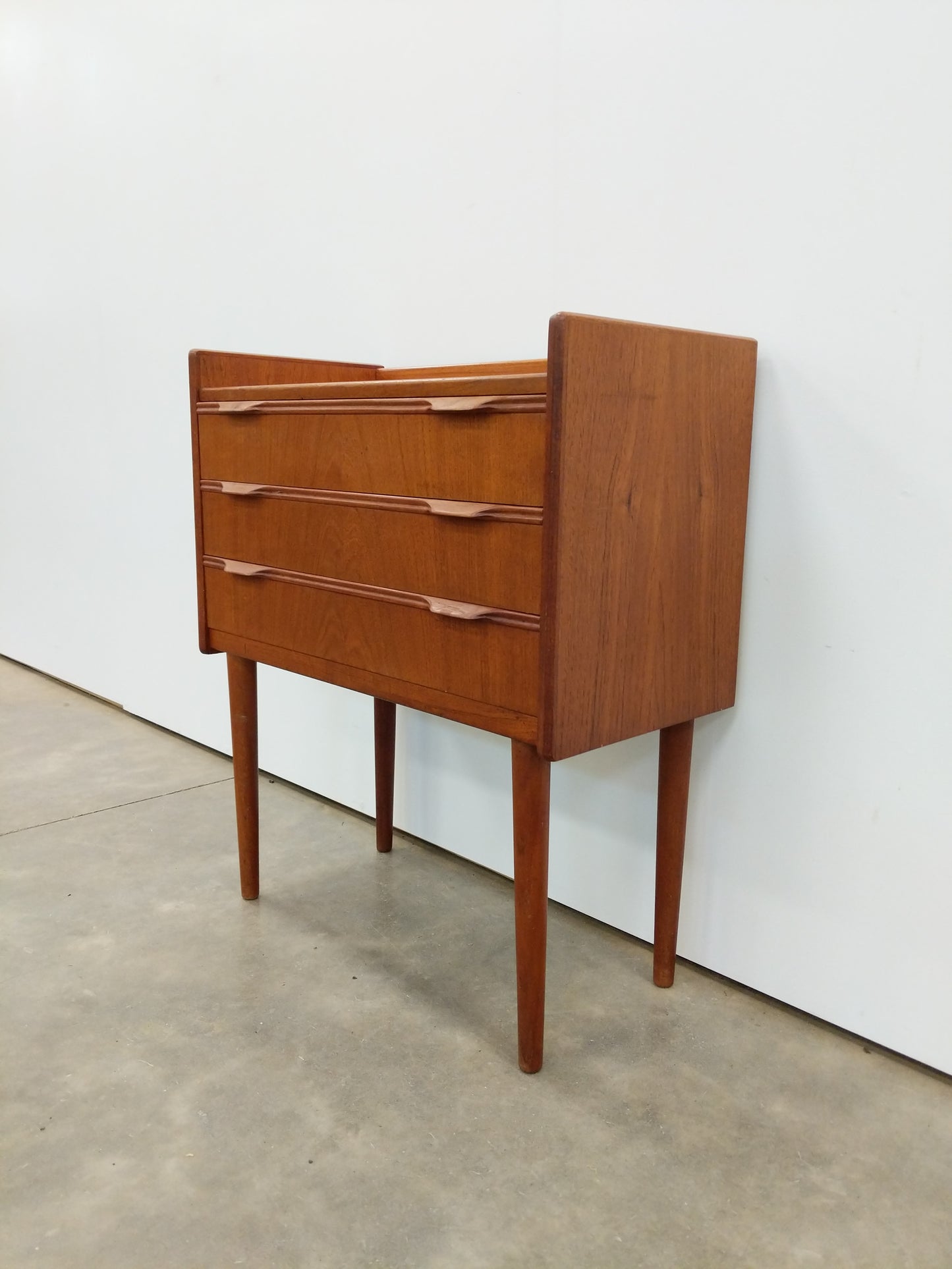 Vintage Danish Modern Teak Low Chest / Nightstand