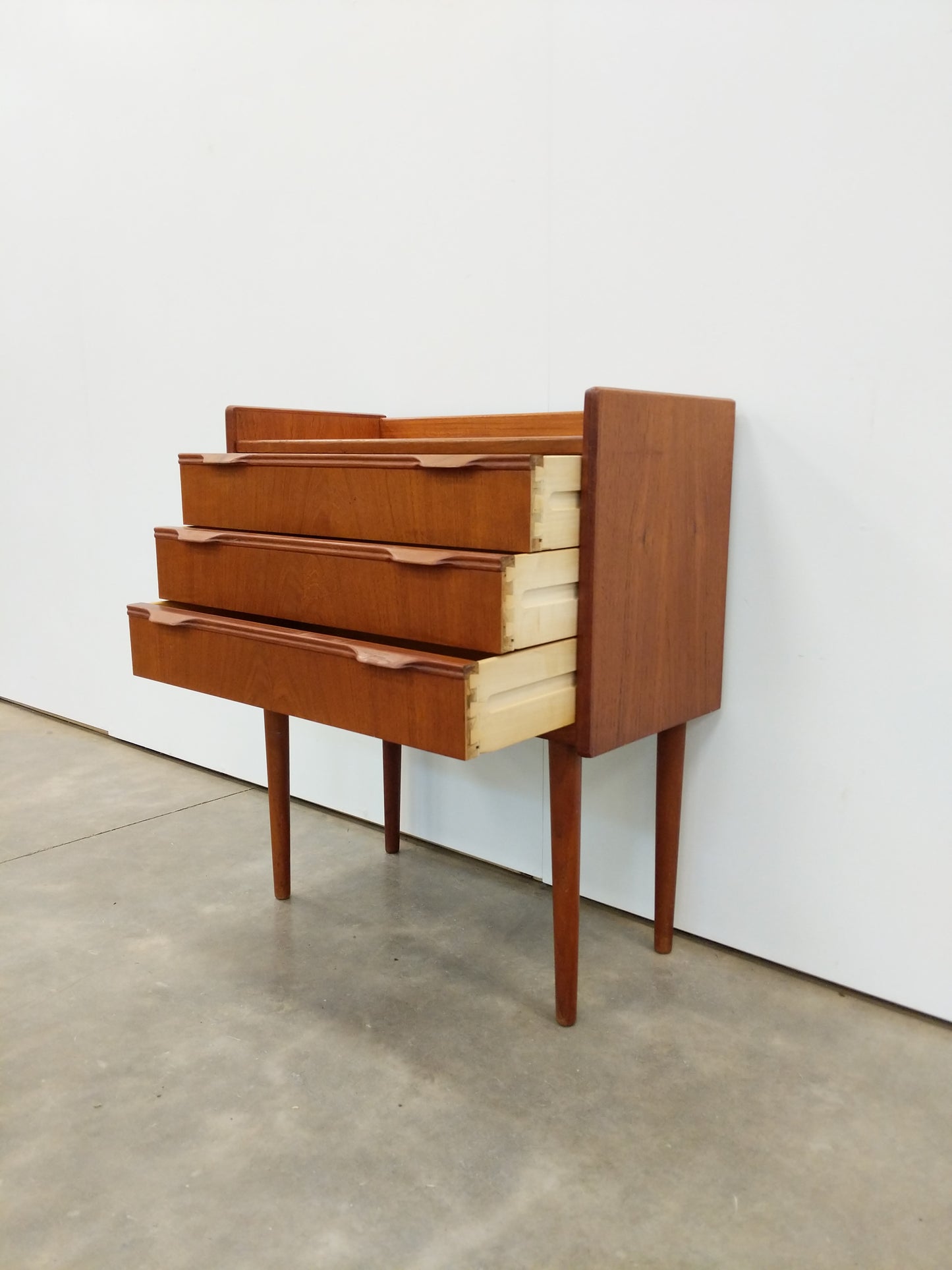 Vintage Danish Modern Teak Low Chest / Nightstand