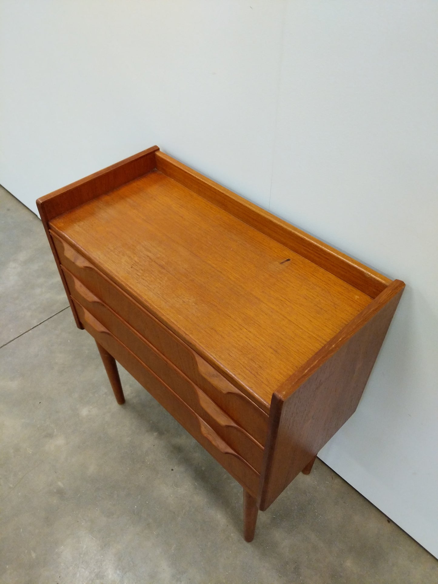 Vintage Danish Modern Teak Low Chest / Nightstand