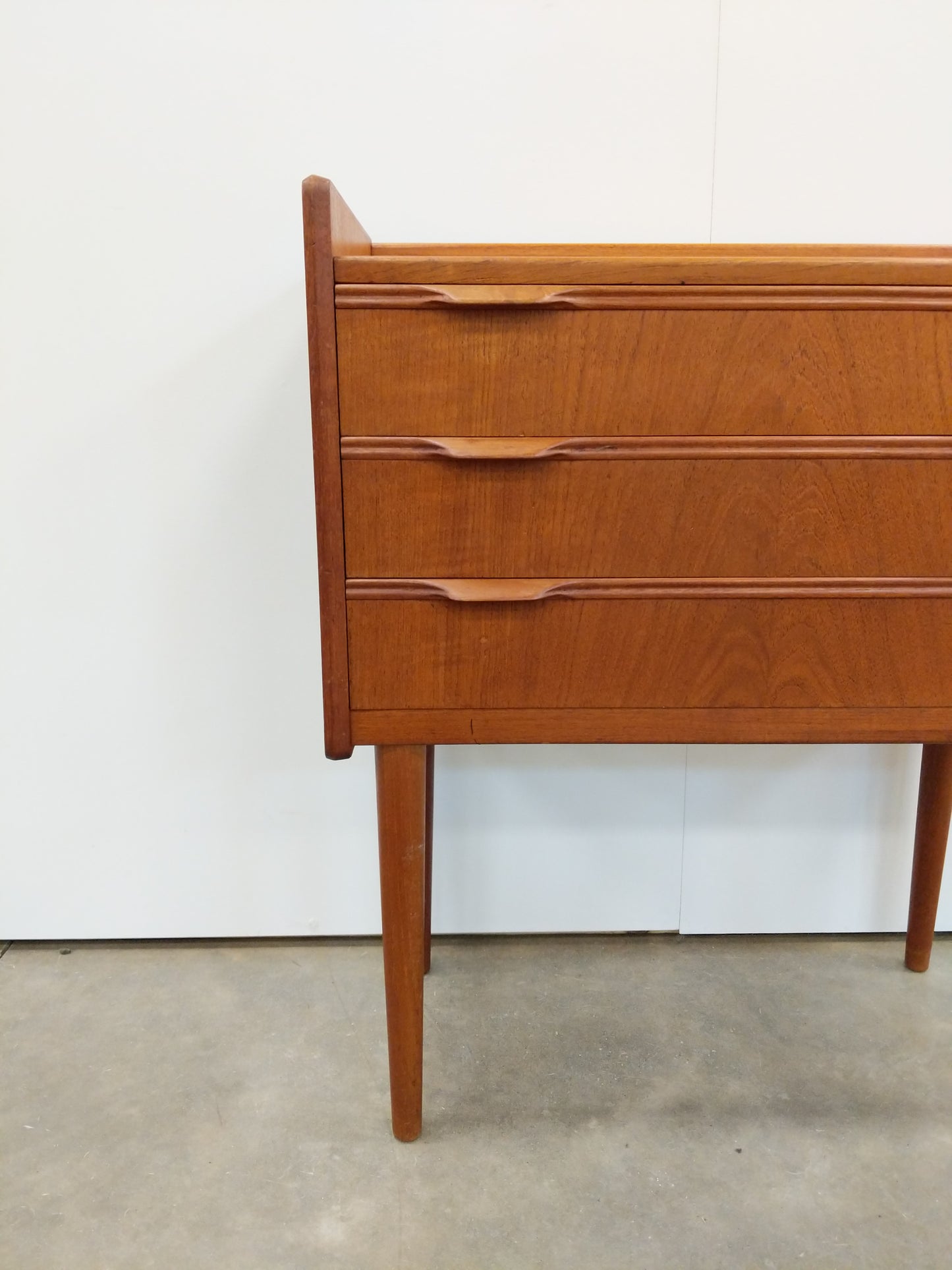 Vintage Danish Modern Teak Low Chest / Nightstand