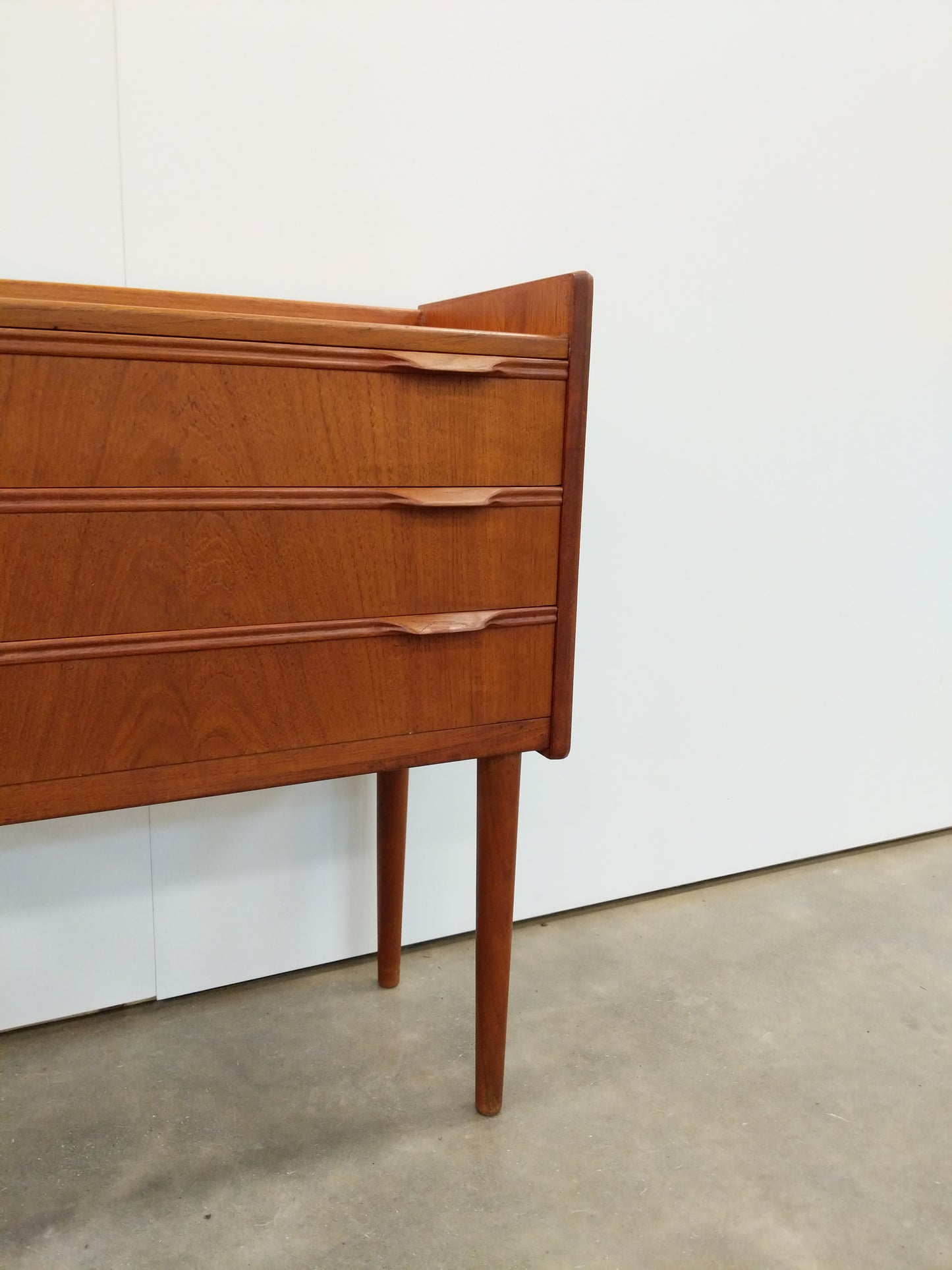 Vintage Danish Modern Teak Low Chest / Nightstand