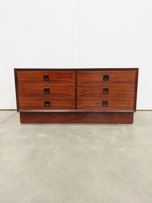 Vintage Danish Modern Rosewood Low Dresser