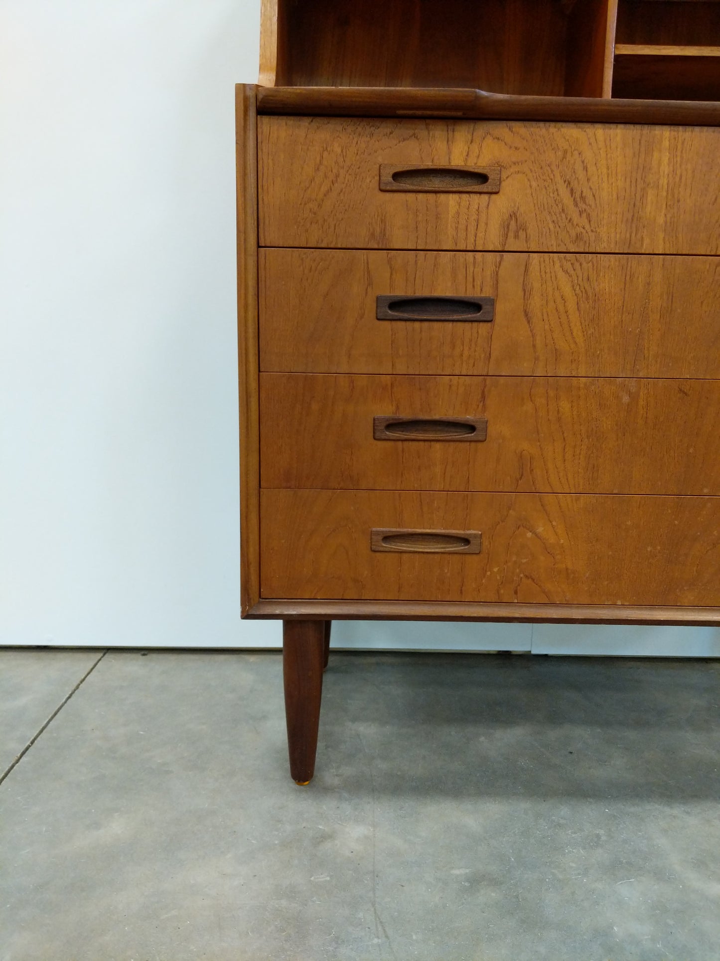 Vintage Danish Modern Teak Secretary Desk