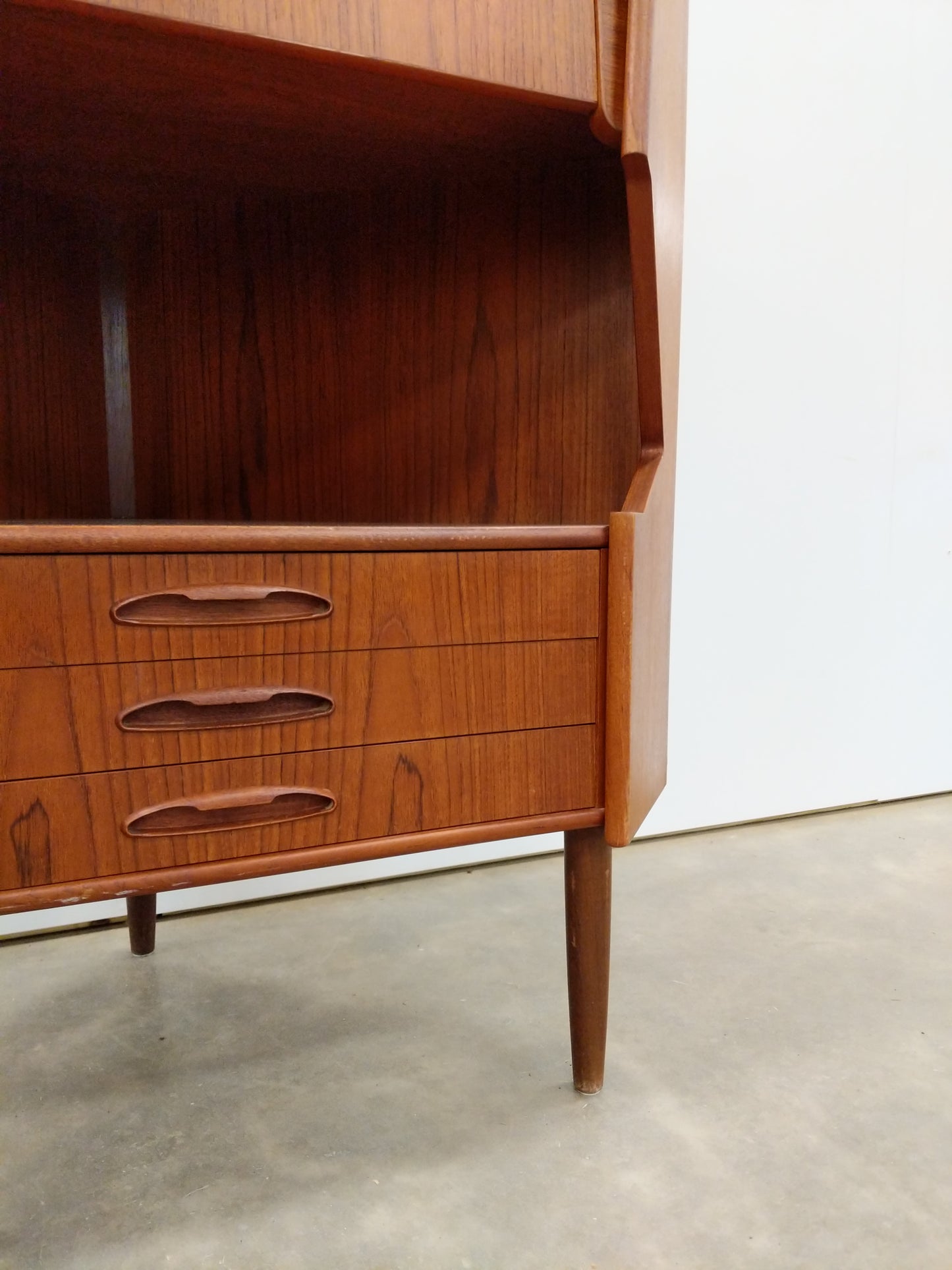 Vintage Danish Modern Teak Corner Cabinet