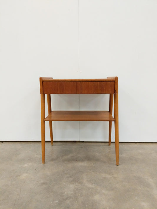 Vintage Danish Modern Teak Low Chest / Nightstand