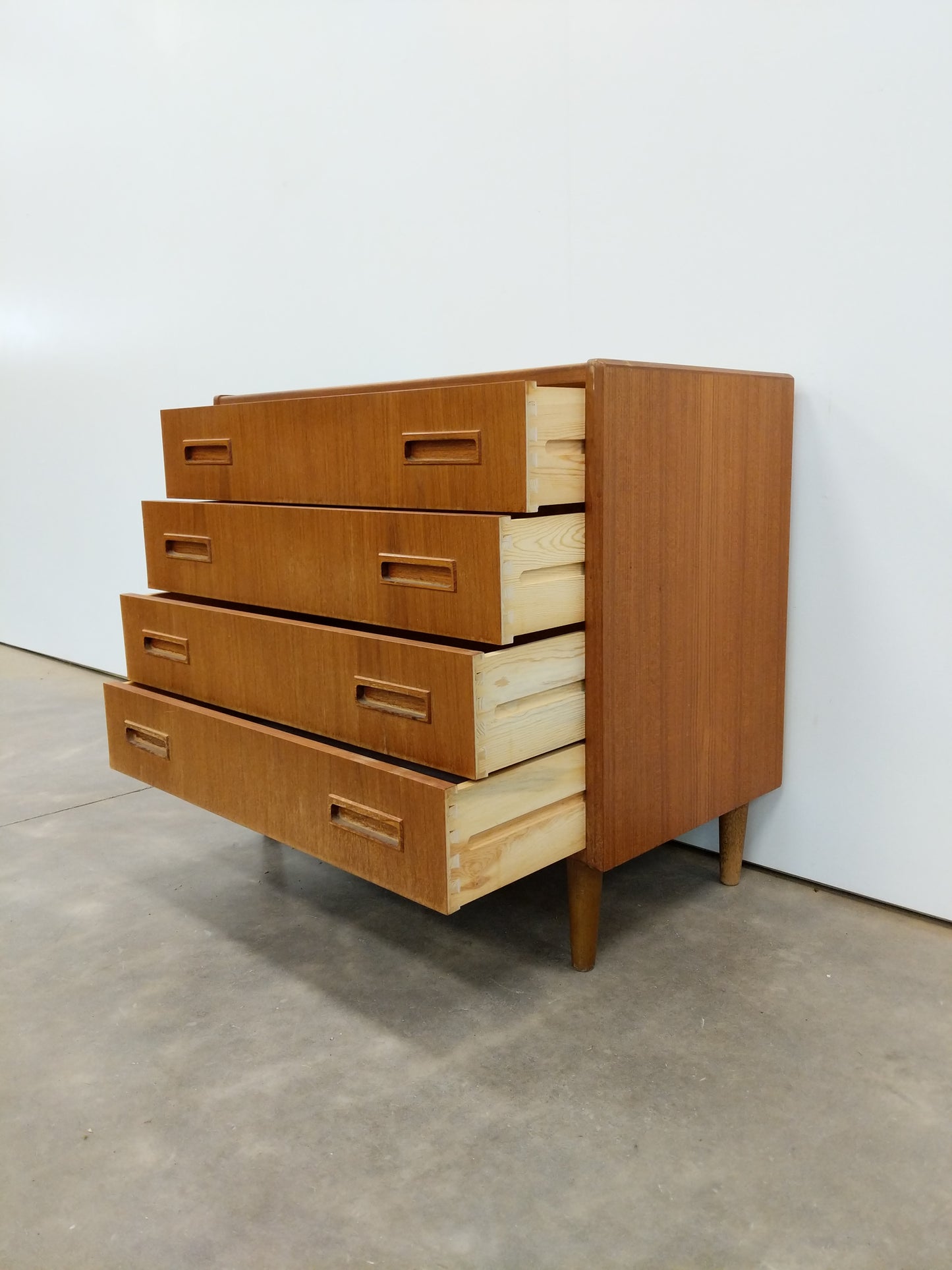 Vintage Danish Modern Teak Low Dresser by Westergaard