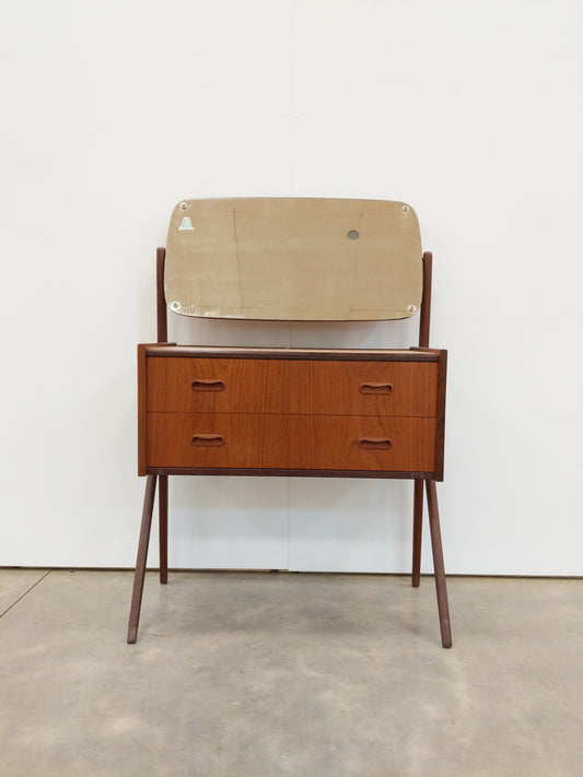 Vintage Danish Modern Teak Vanity