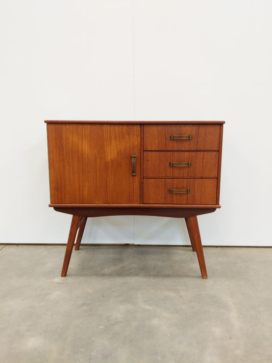 Vintage Danish Modern Teak Low Chest / Nightstand