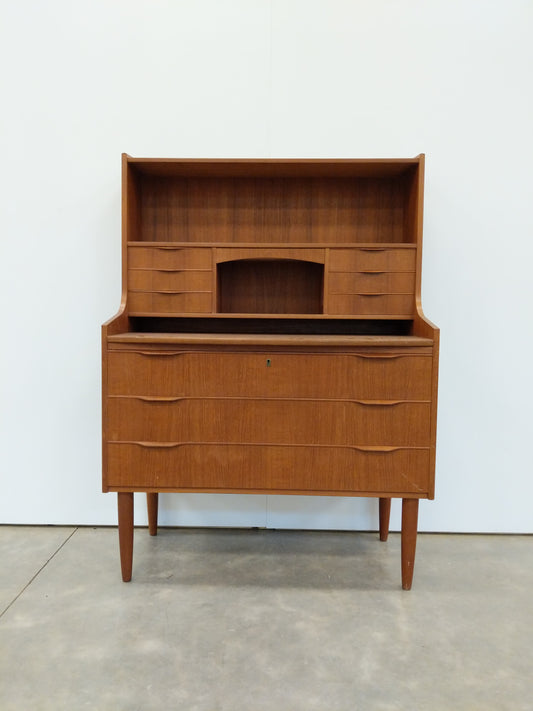 Vintage Danish Modern Teak Secretary Desk