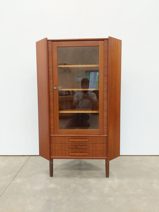 Vintage Danish Modern Teak Corner Cabinet by P. Rimme's